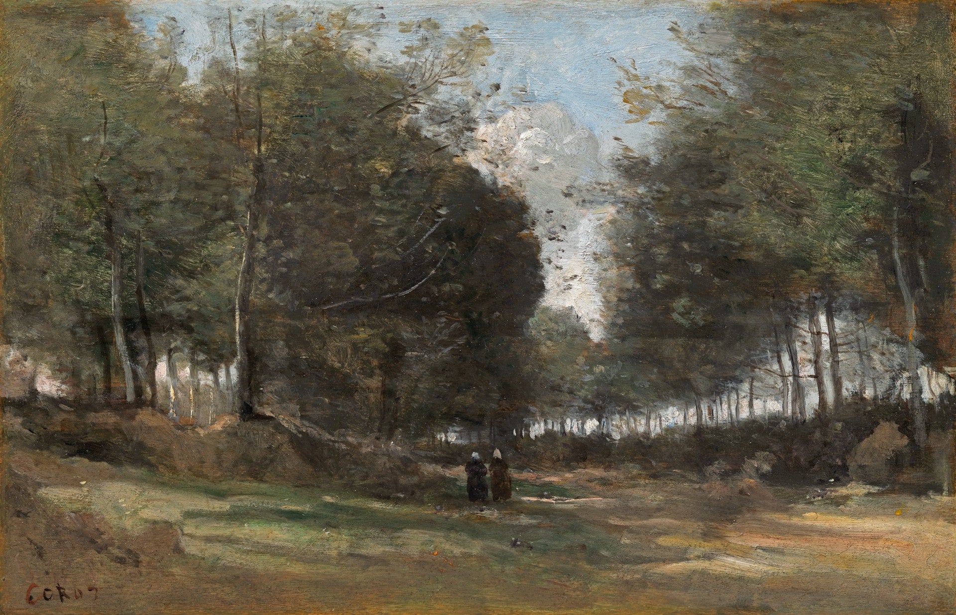 Ville d'Avray, allée sous bois - Jean-Baptiste Camille Corot