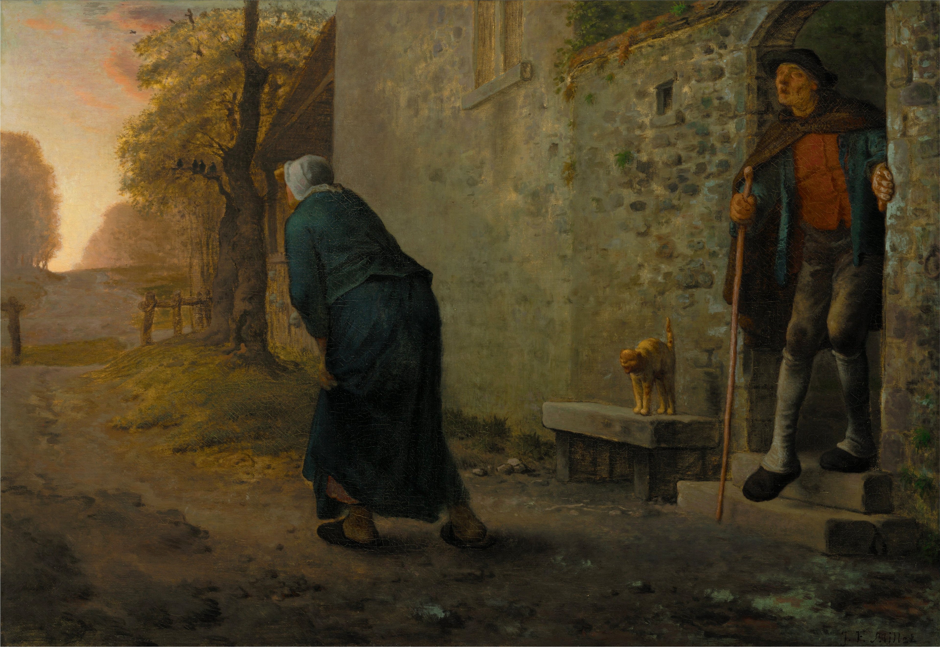 L'Attente - Jean-François Millet