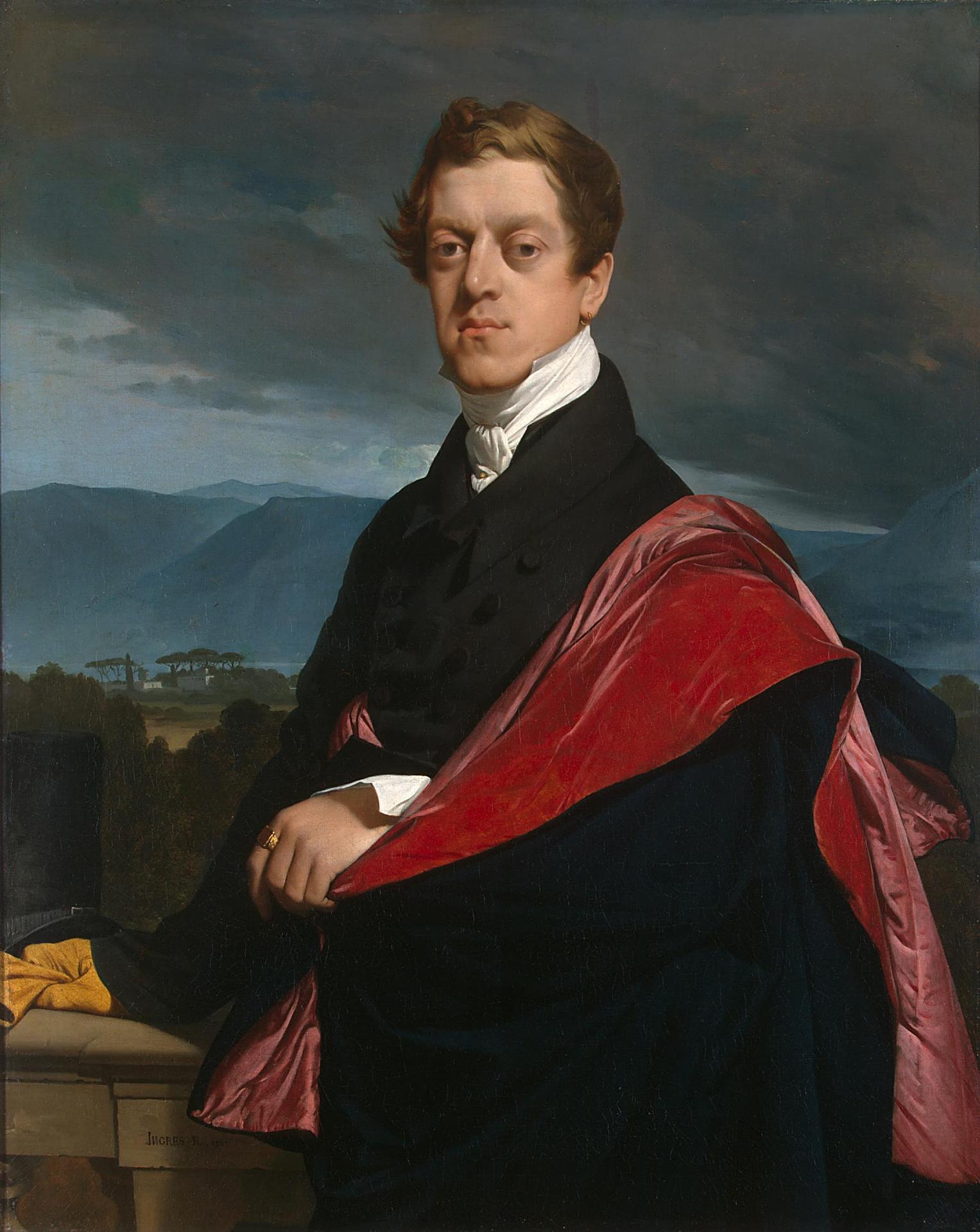 Граф Николай Дмитриевич Гурьев - Жан-Auguste-Доминик Ингр