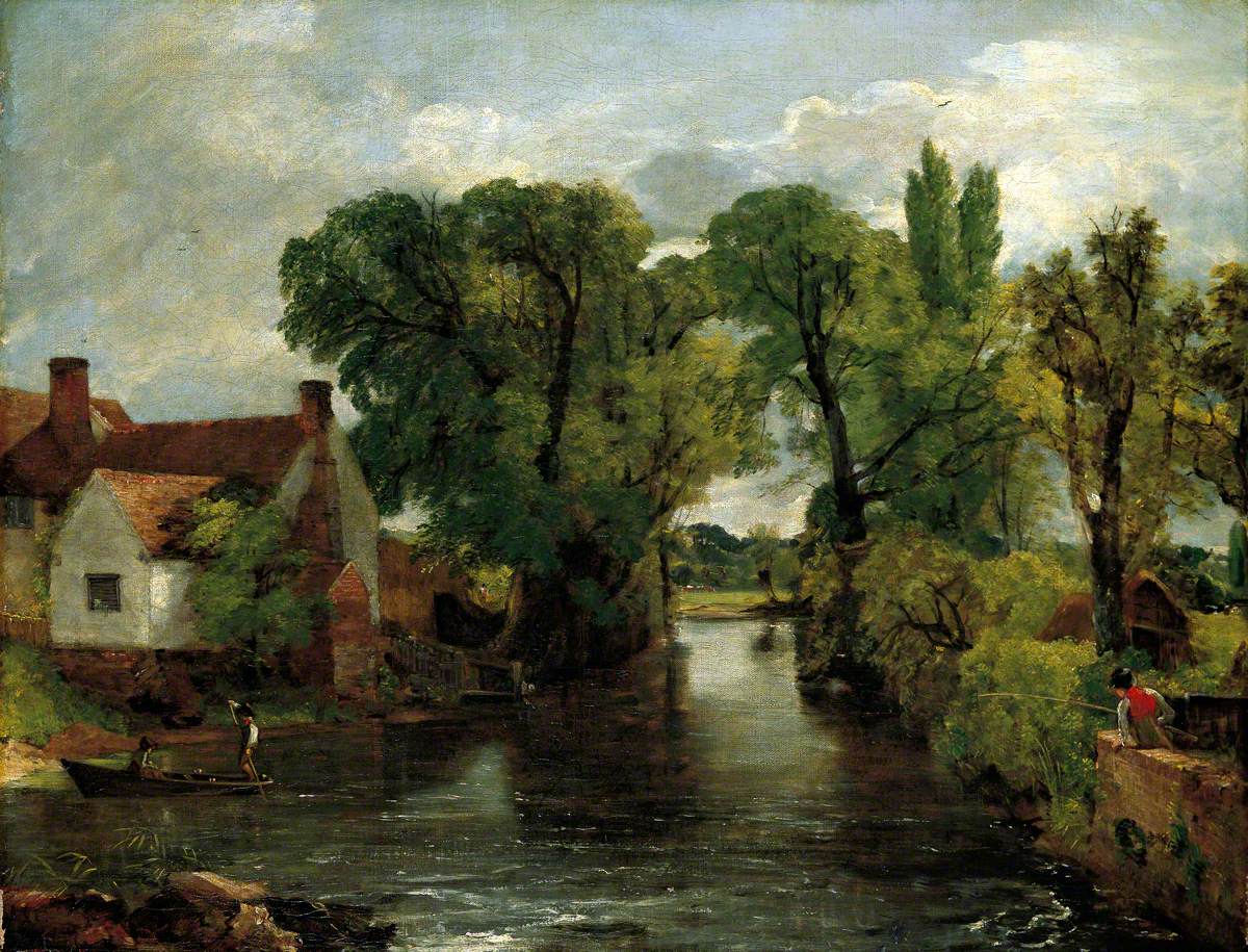 Le ruisseau du moulin, la maison de Willy Lott - John Constable