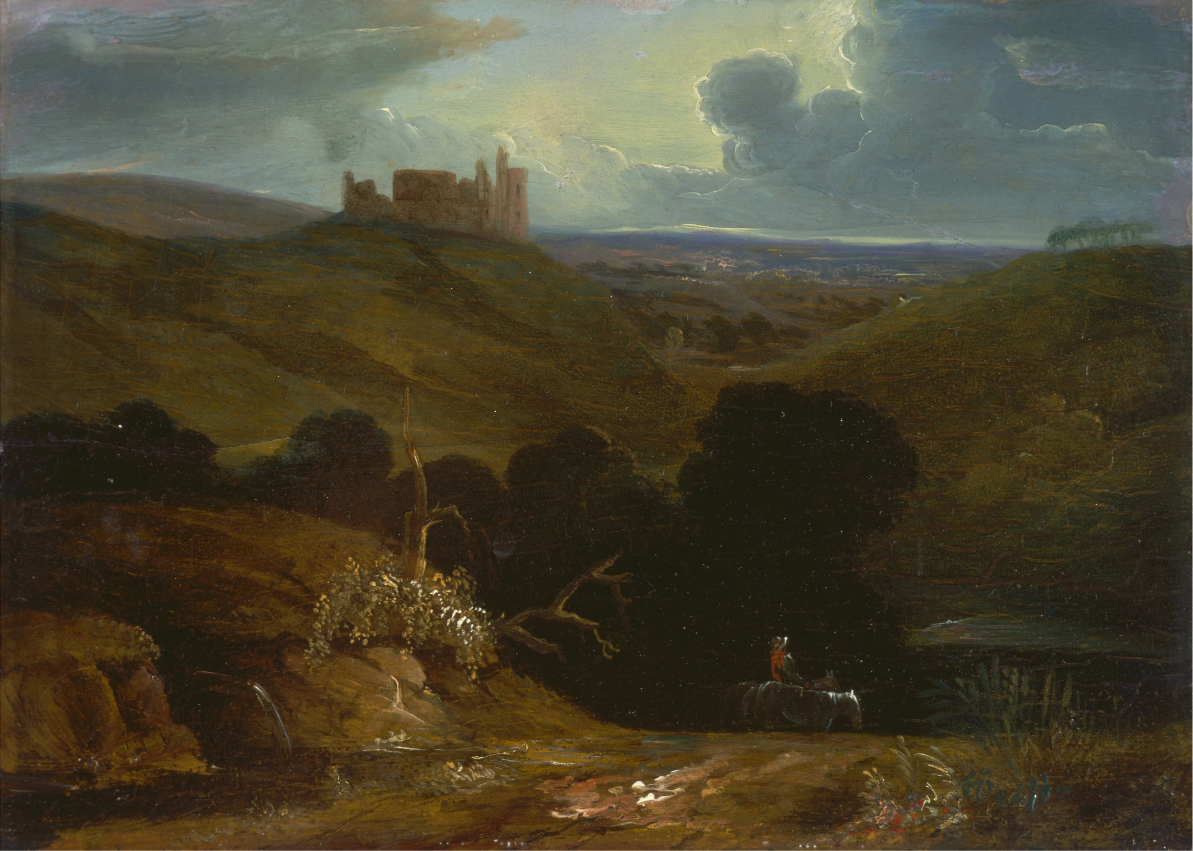 Paysage avec un château - John Martin