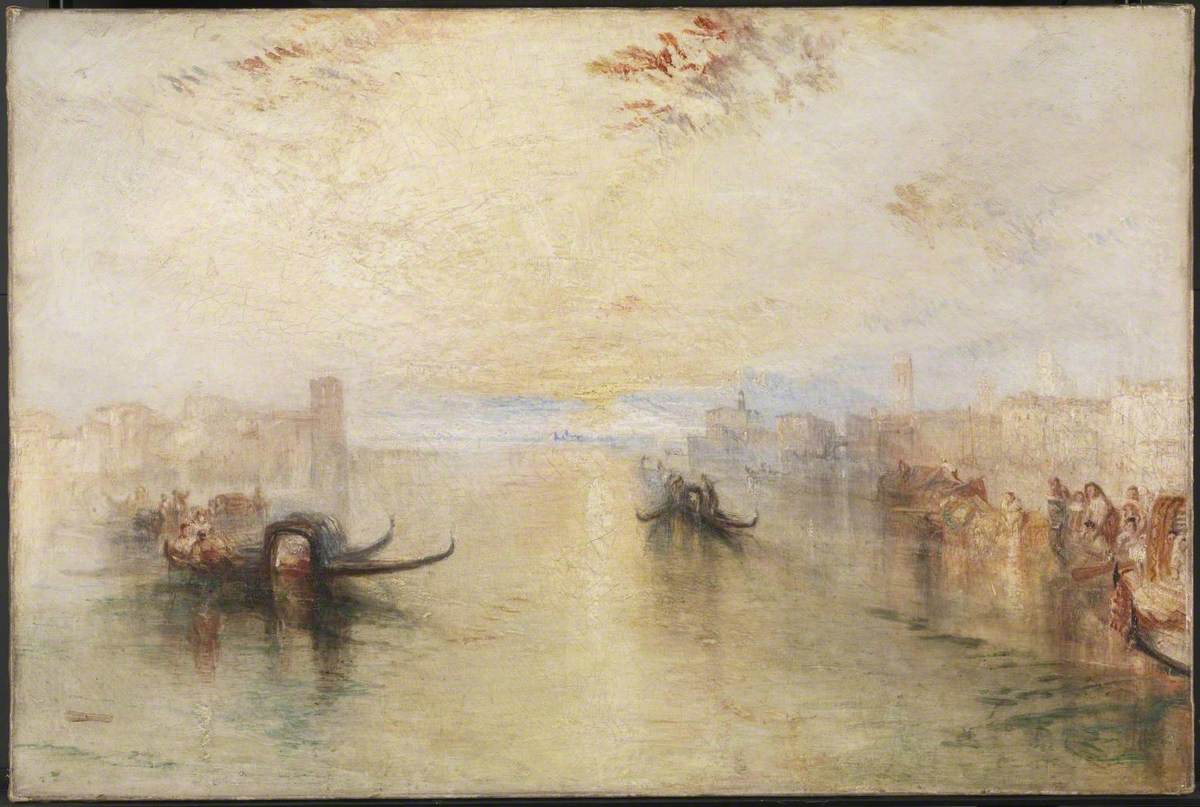 Reproduction du tableau « St Benedetto, Looking towards Fusina - J. M. W. Turner » par Alpha Reproduction en peinture à l’huile