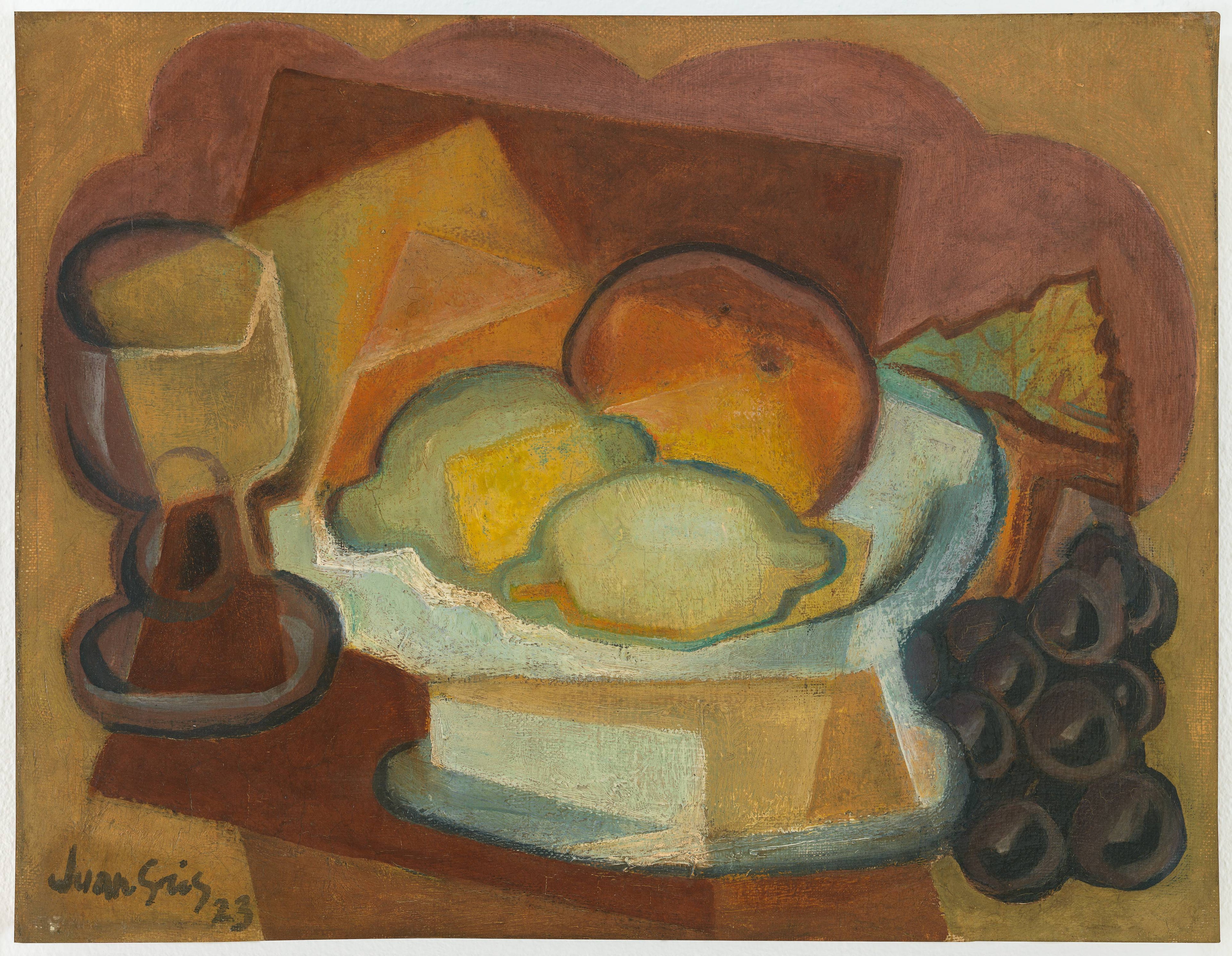 Compotier et verre (Nature morte aux citrons) - Juan Gris