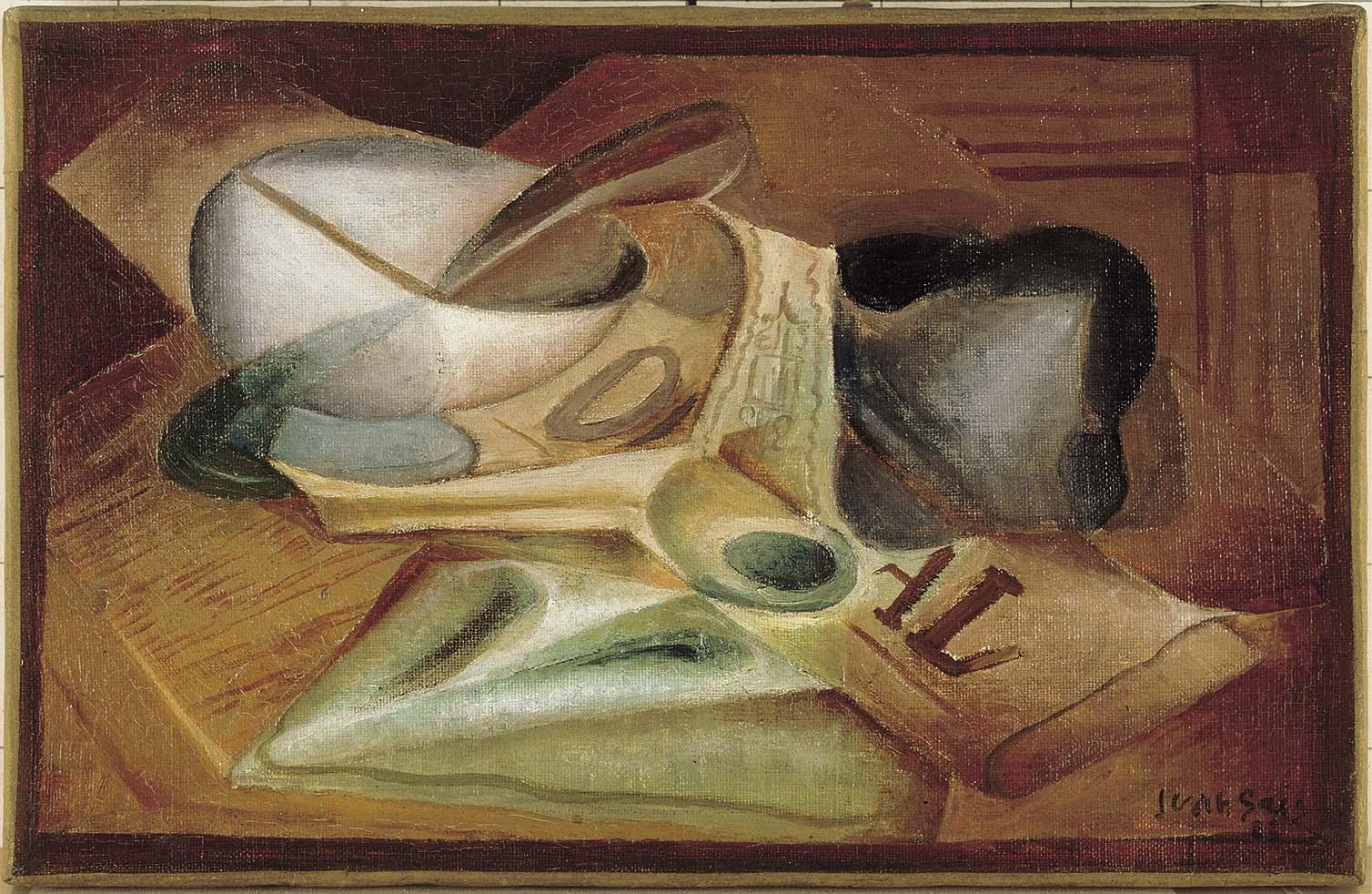 Le paquet de tabac - Juan Gris