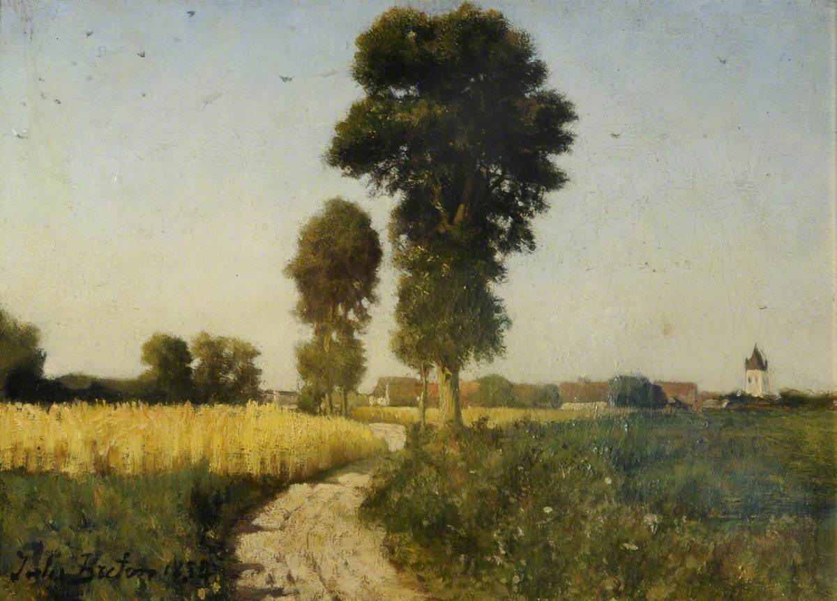 Paysage, Courrières, France - Jules Breton