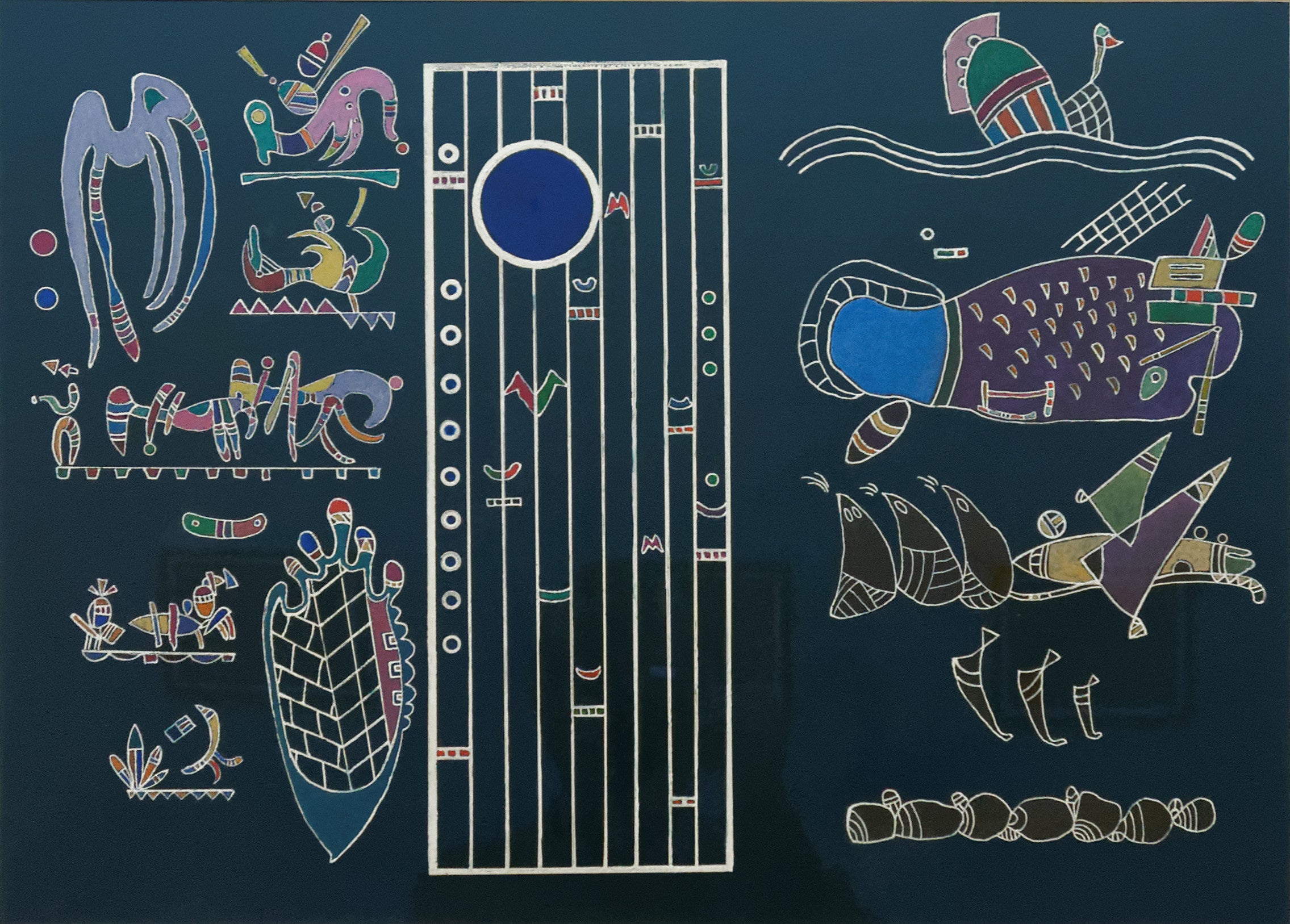 Reproduction du tableau « Sans titre - Vassily Kandinsky » par Alpha Reproduction en peinture à l’huile