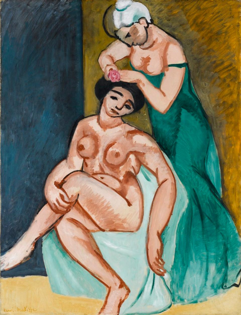 Reproduction du tableau « La Coiffure - Henri Matisse » par Alpha Reproduction en peinture à l’huile