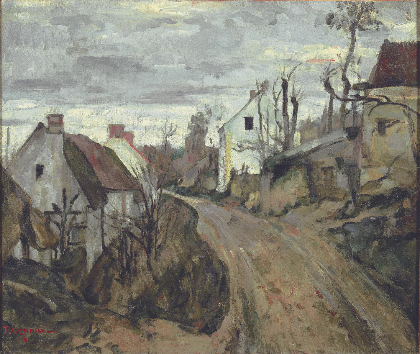Reproduction du tableau « La Vieille Route à Auvers-sur-Oise - Paul Cézanne » par Alpha Reproduction en peinture à l’huile