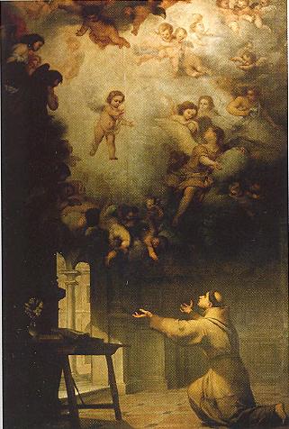 La vision de saint Antoine de Padoue - Bartolomé Esteban Murillo