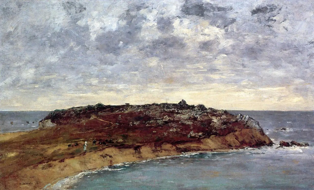 Reproduction du tableau « Le Toulinguet, côtes de Camaret - Eugène Boudin » par Alpha Reproduction en peinture à l’huile