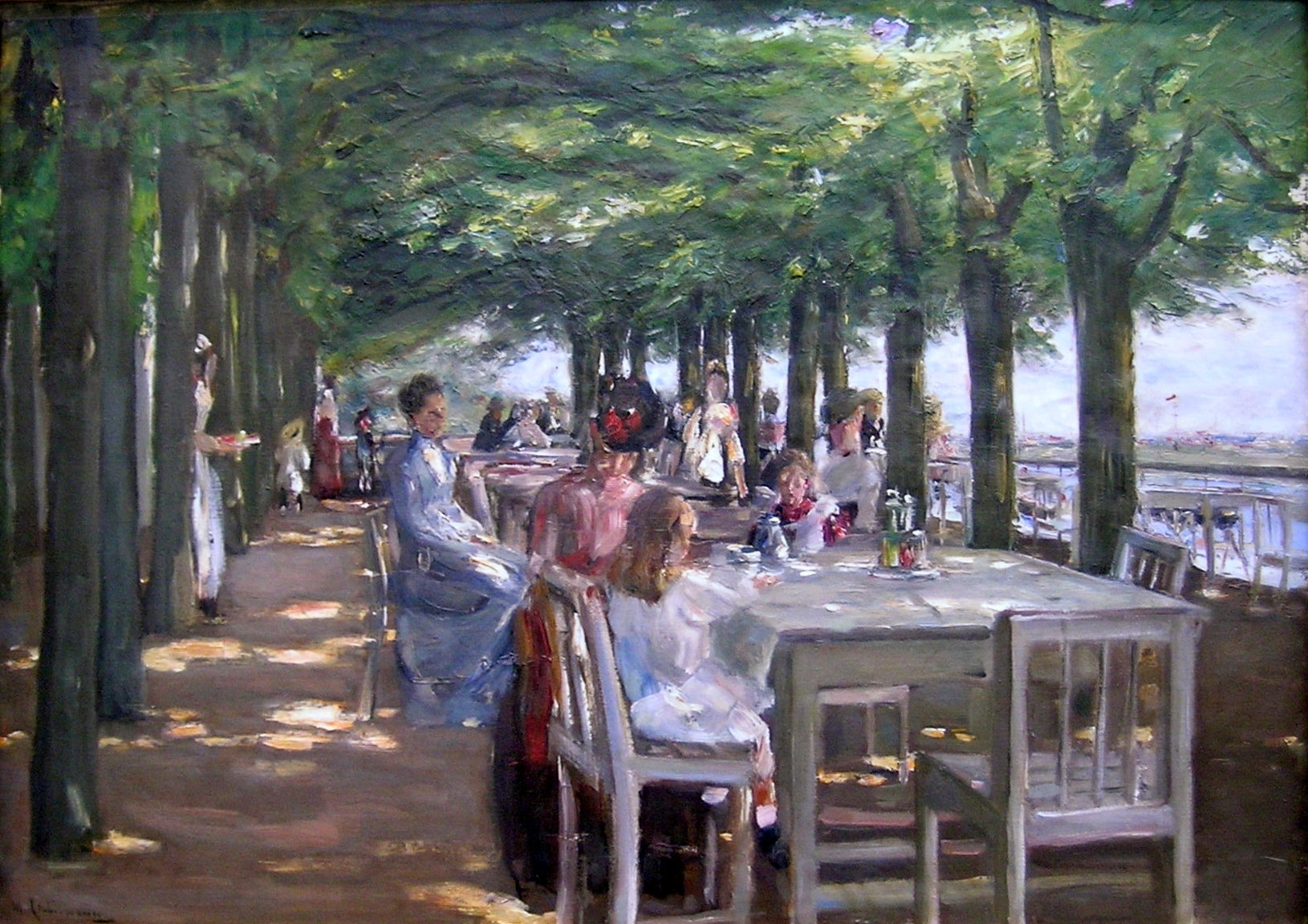 Терраса отеля Луи С. Якоб в Нинстедтен на Эльбе - Макс Либерман