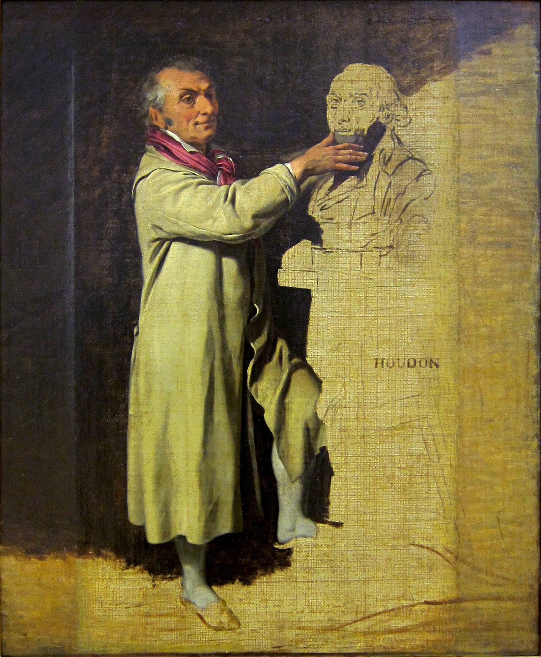 Portrait de Jean-Antoine Houdon, sculpteur - Louis-Léopold Boilly