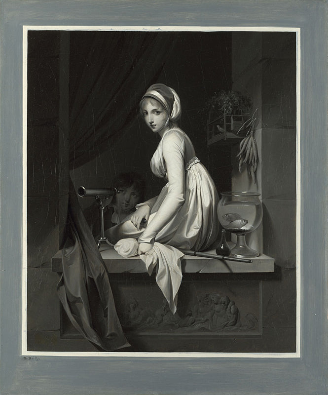 Une fille à la fenêtre - Louis-Léopold Boilly