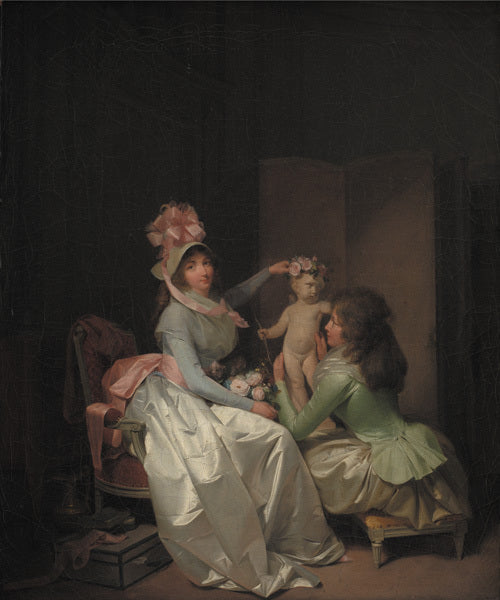 Garnissant la statuette de Cupidon - Louis-Léopold Boilly