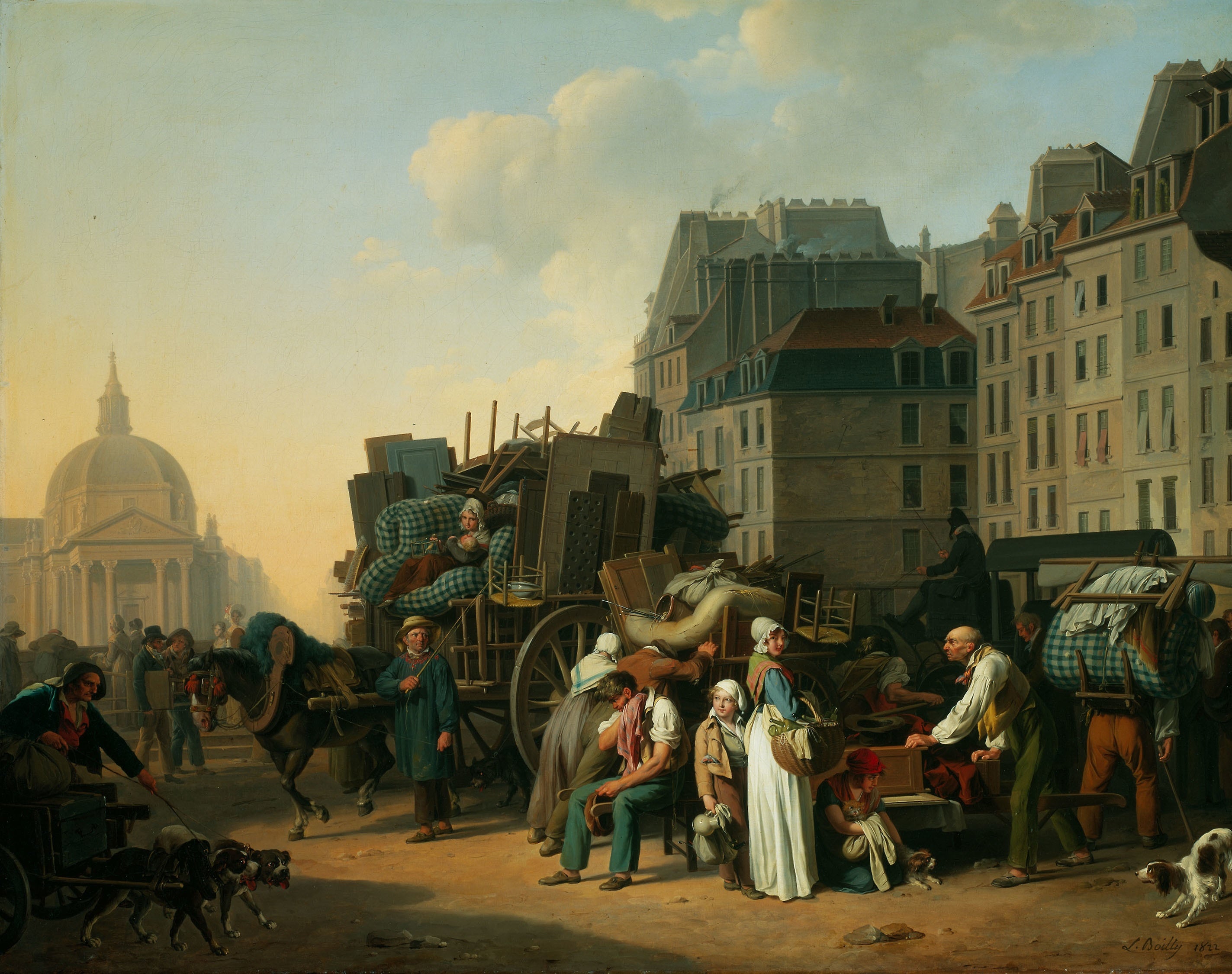 Les déménagements - Louis-Léopold Boilly