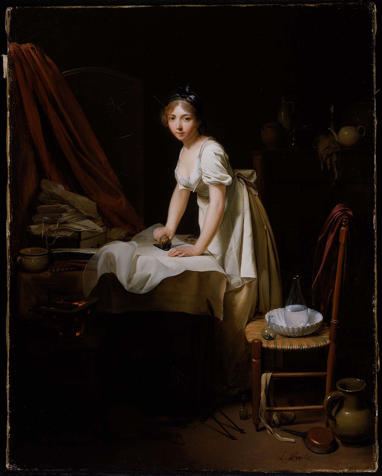 Jeune femme repassant - Louis-Léopold Boilly