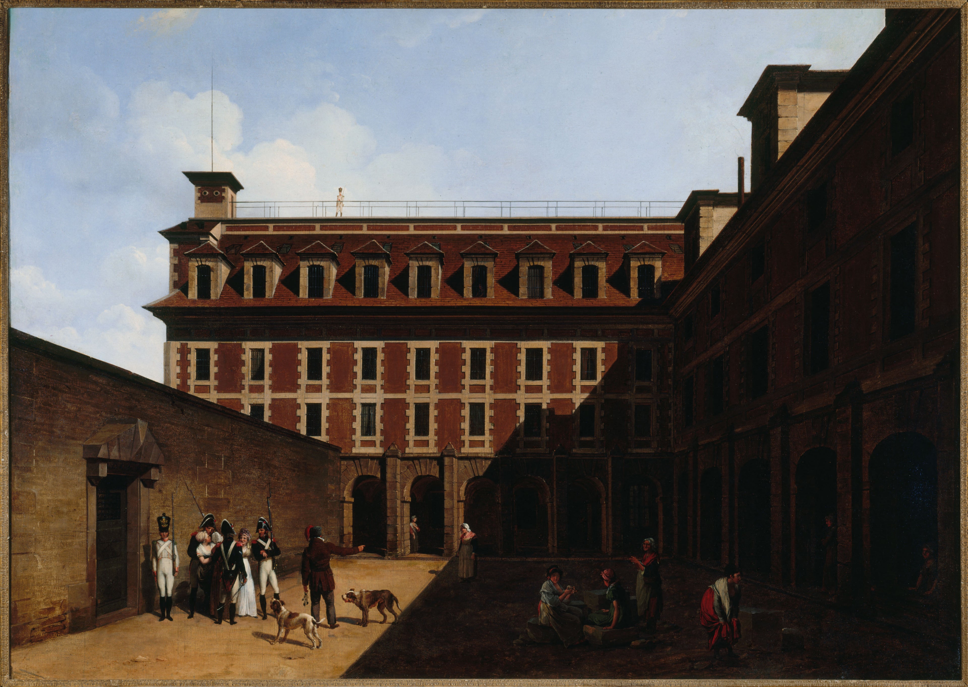 La prison des Madelonnettes, rue des Fontaines - Louis-Léopold Boilly