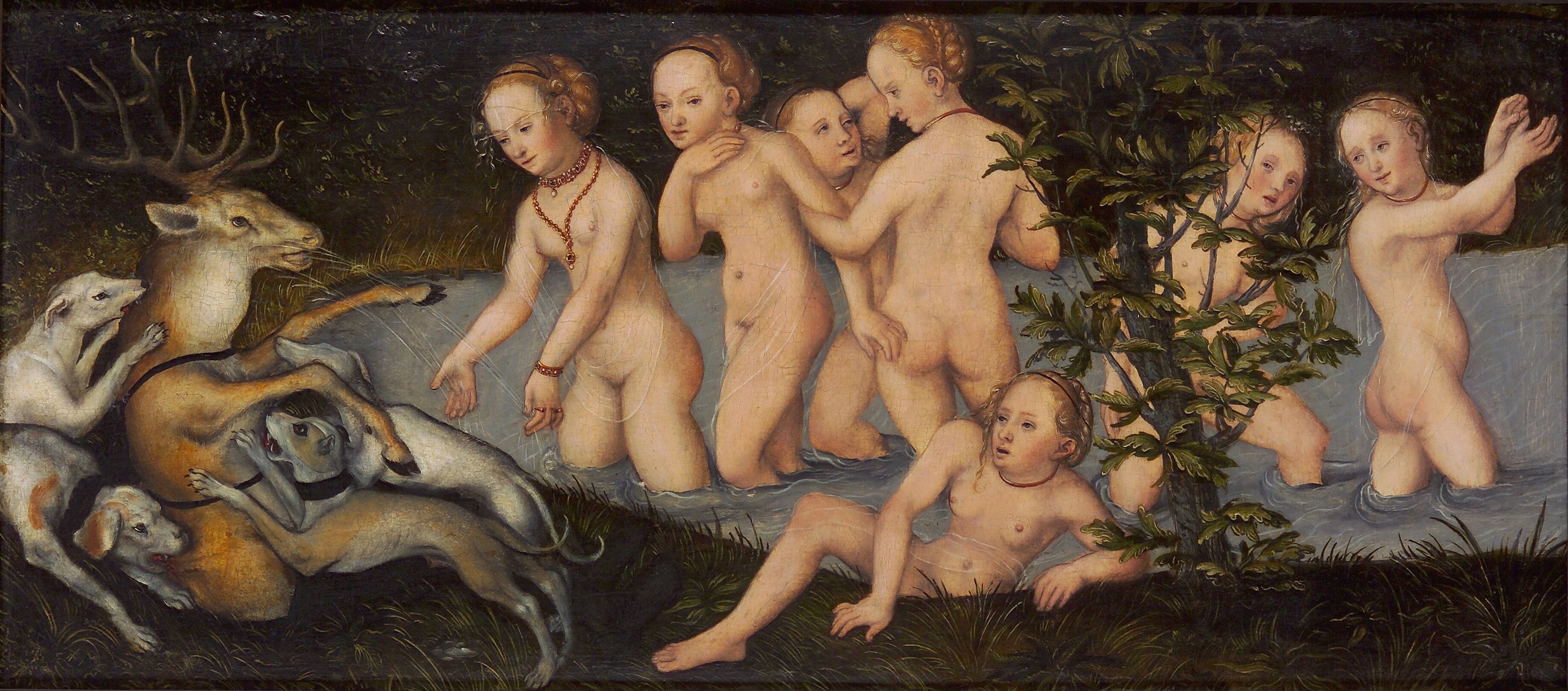 Diane et Actéon - Lucas Cranach the Elder