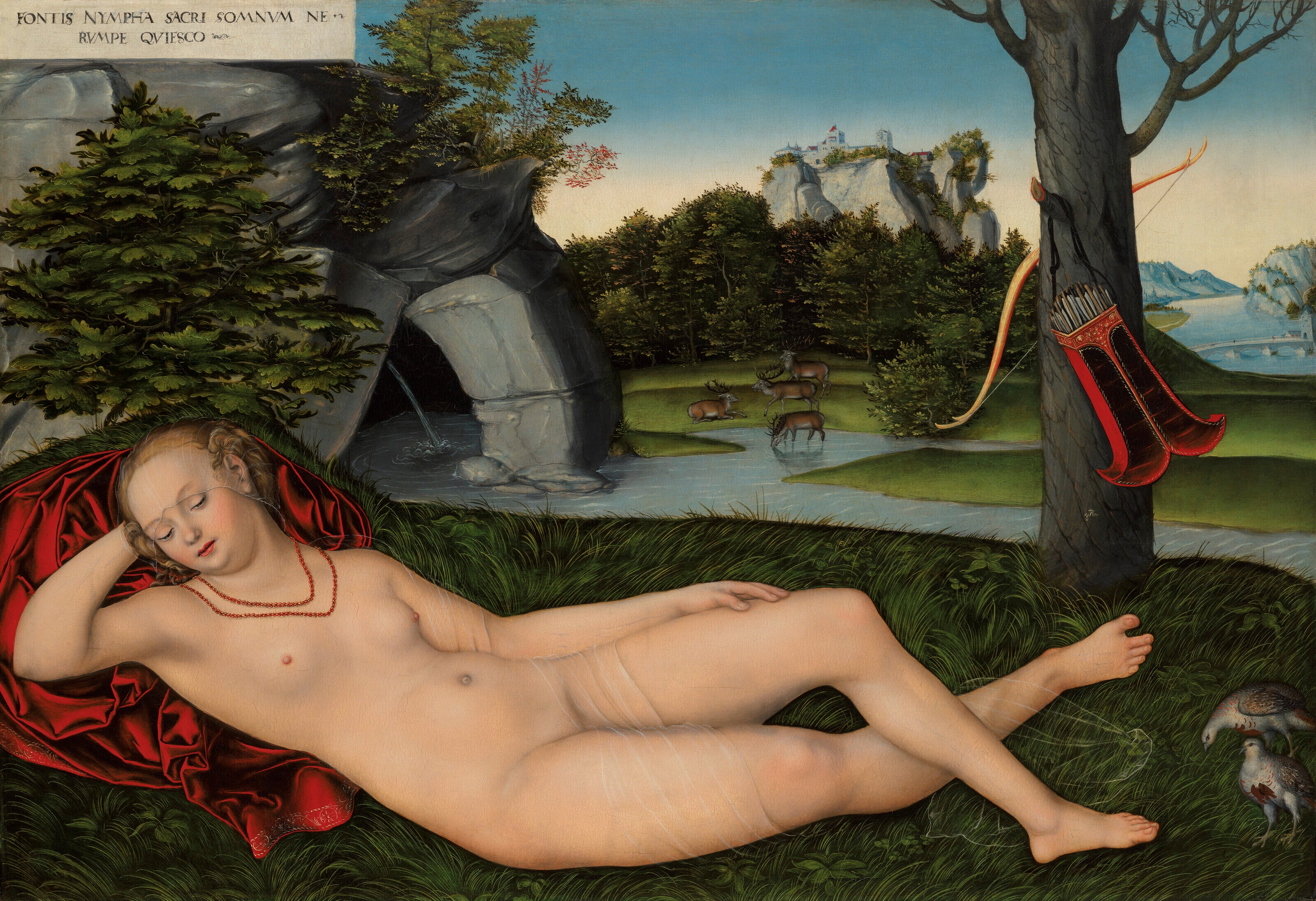 Nymphe d'eau couchée - Lucas Cranach the Elder