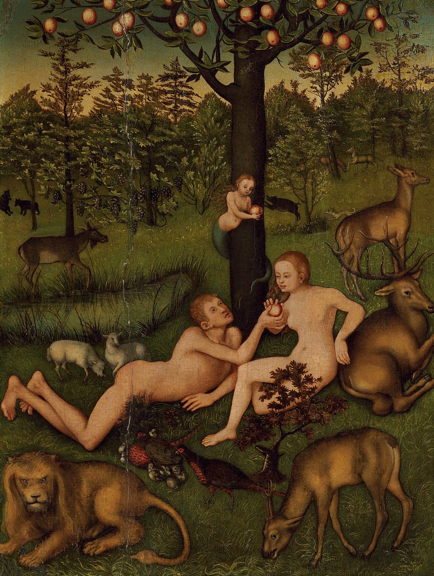 Le jardin d'Eden - Lucas Cranach the Elder