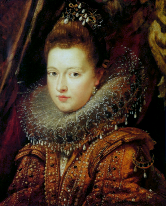 Portrait de Margherita Gonzaga (fragment) - Peter Paul Rubens