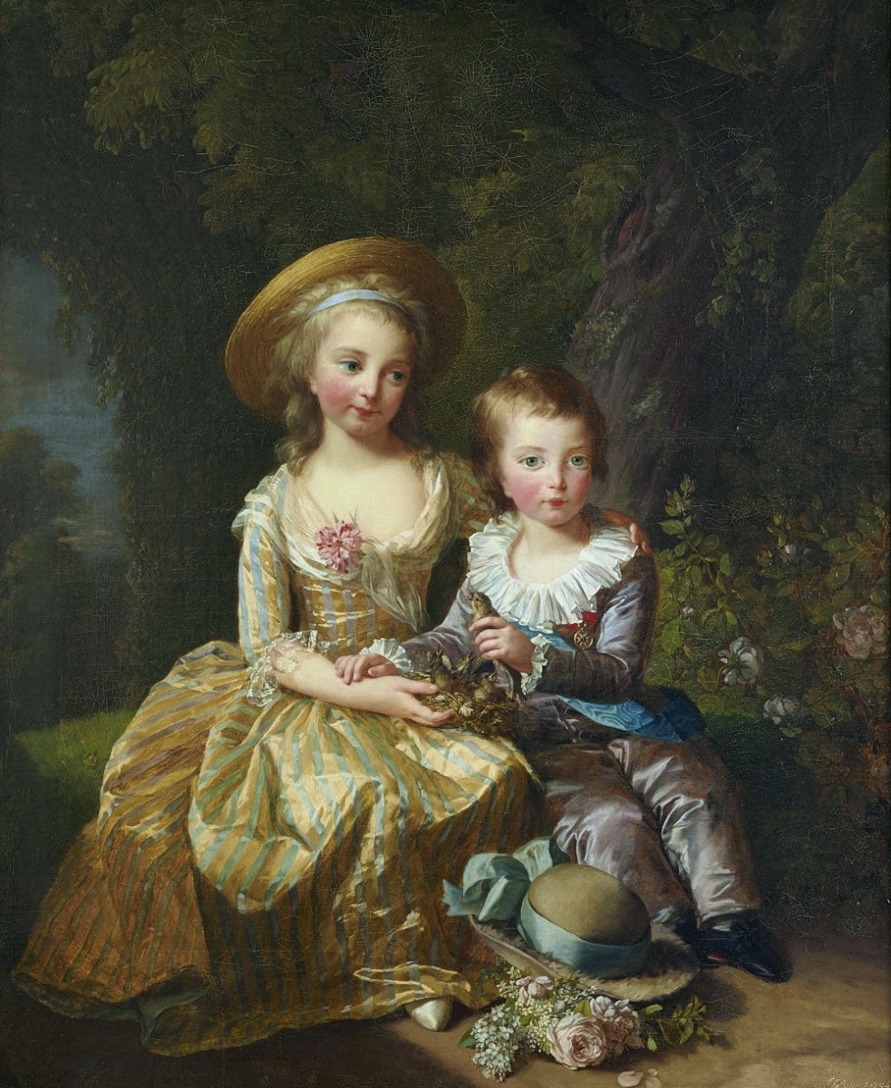 Marie-Thérèse et son frère le dauphin - Élisabeth Vigée Le Brun