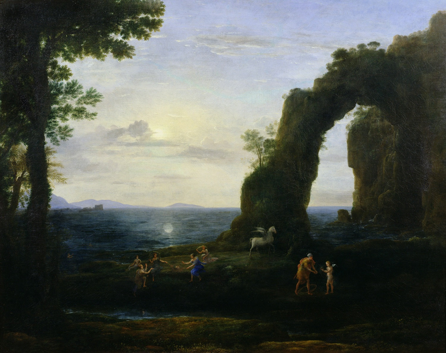 Vue de la côte avec Persée et l'origine du corail - Claude Lorrain
