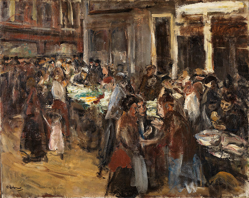 Marché aux légumes à Amsterdam - Max Liebermann