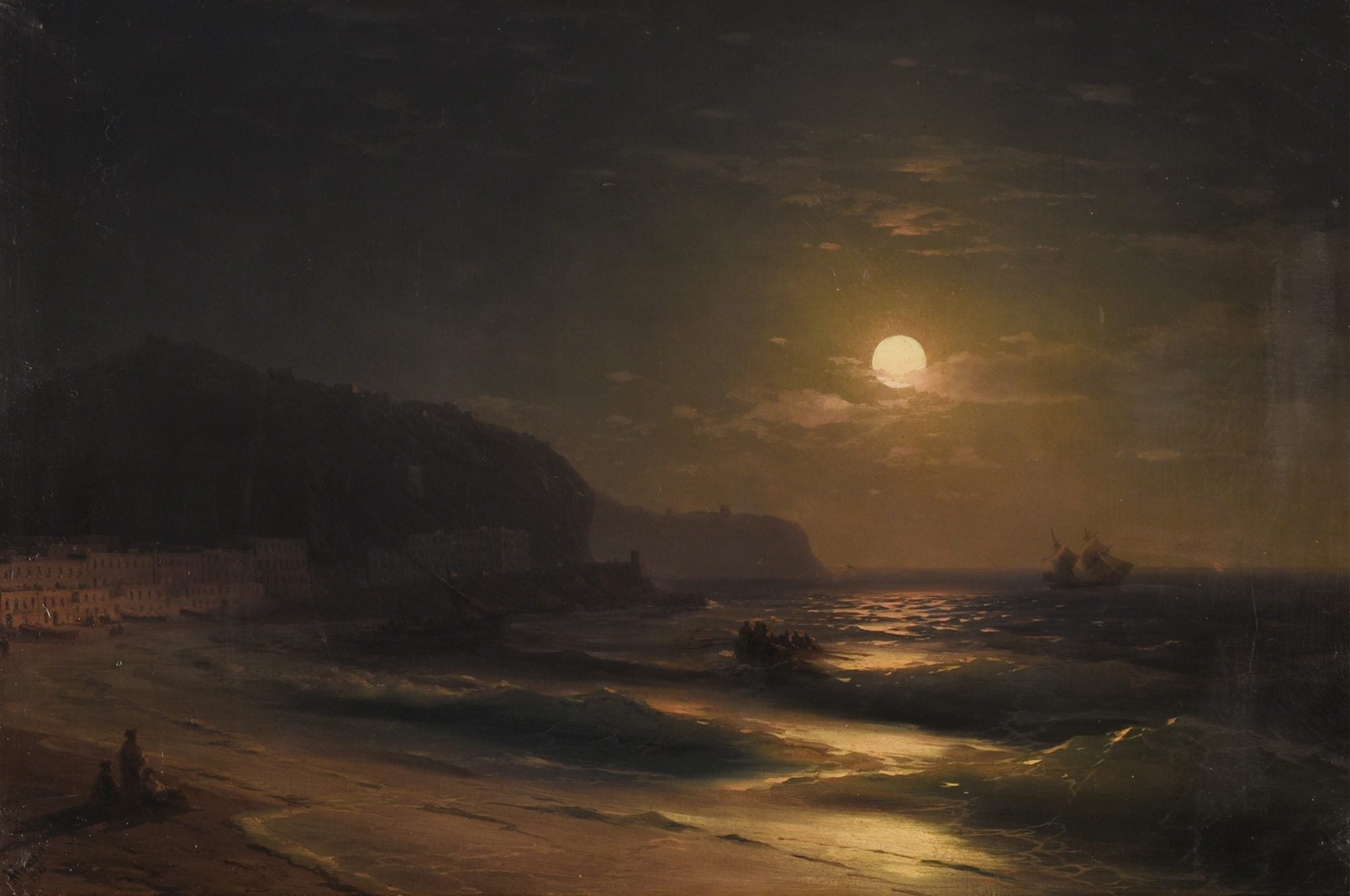 Nuit au clair de lune - Ivan Aïvazovski