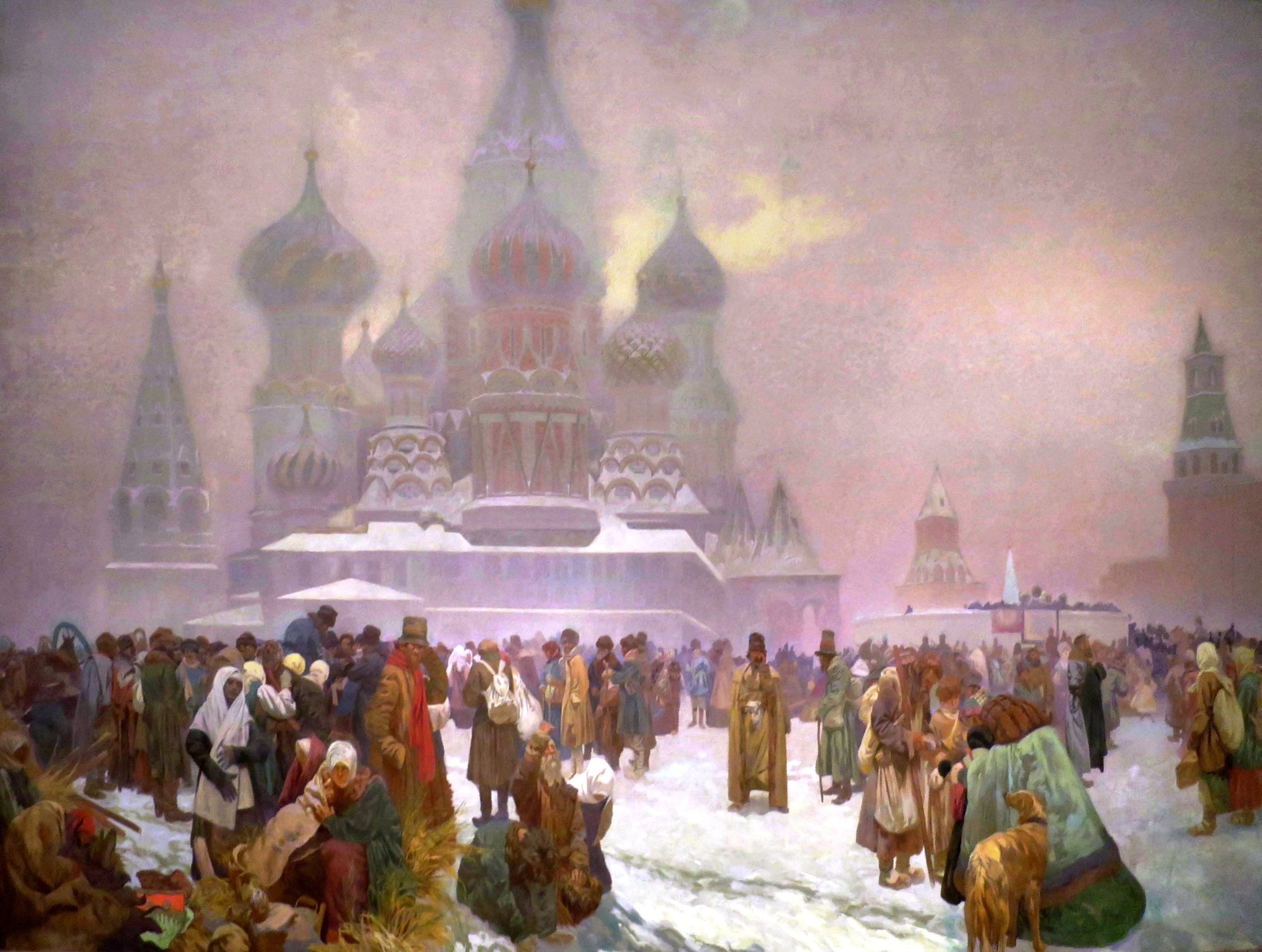 Освобождение русских крестьян - Альфонс Муха