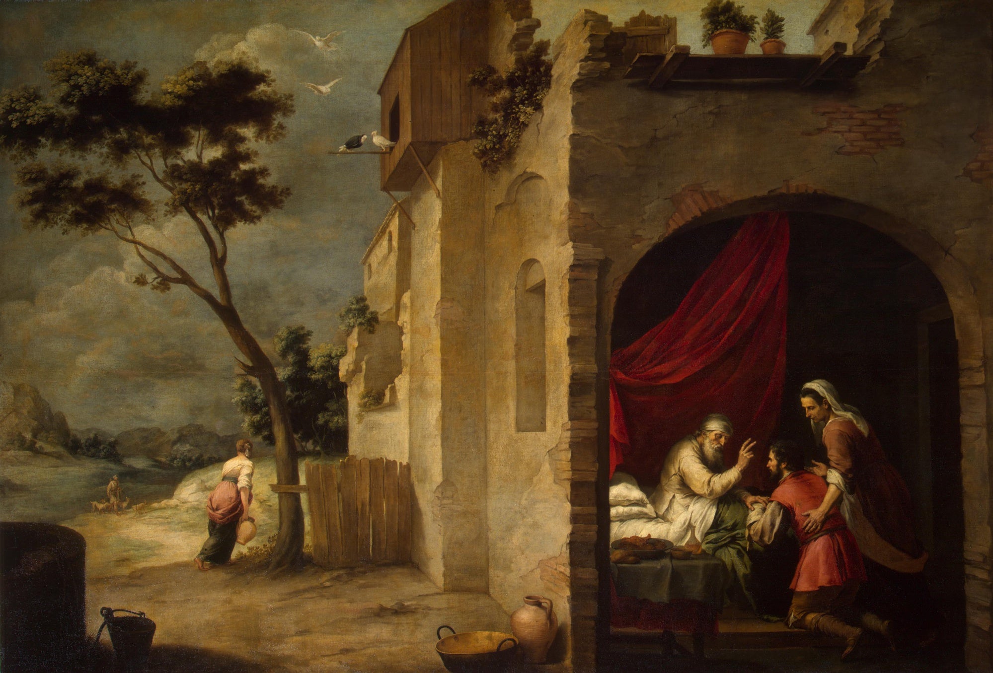 Isaac bénissant Jacob - Bartolomé Esteban Murillo