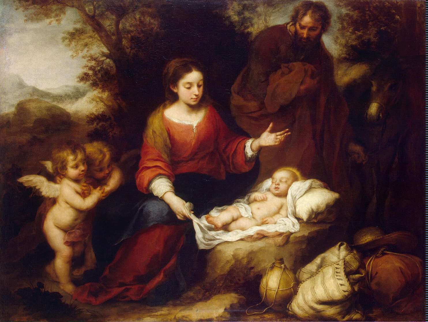 Le repos pendant la fuite en Égypte - Bartolomé Esteban Murillo