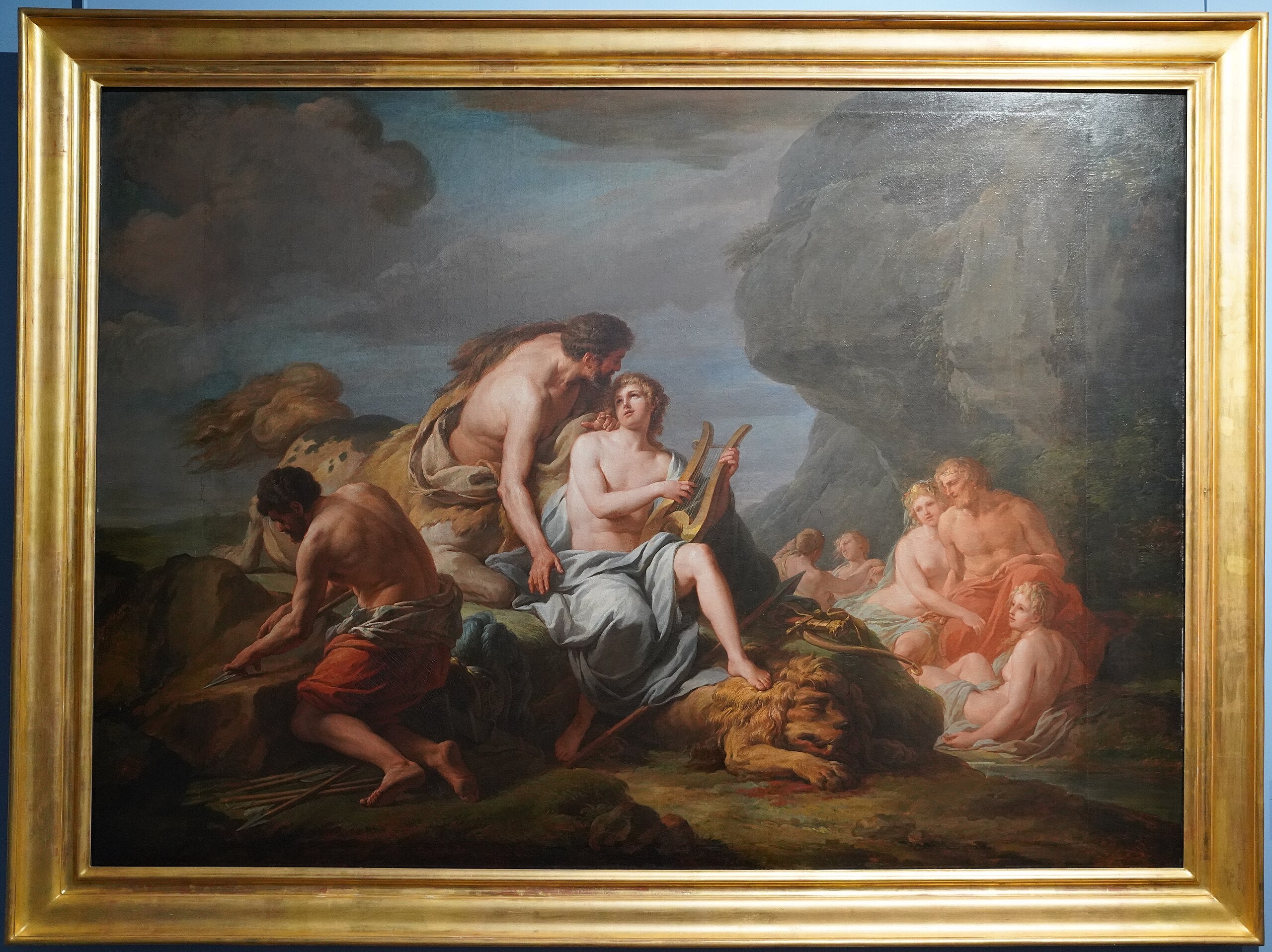 Achille instruit dans la musique par le centaure Chiron - Nicolas-Bernard Lépicié