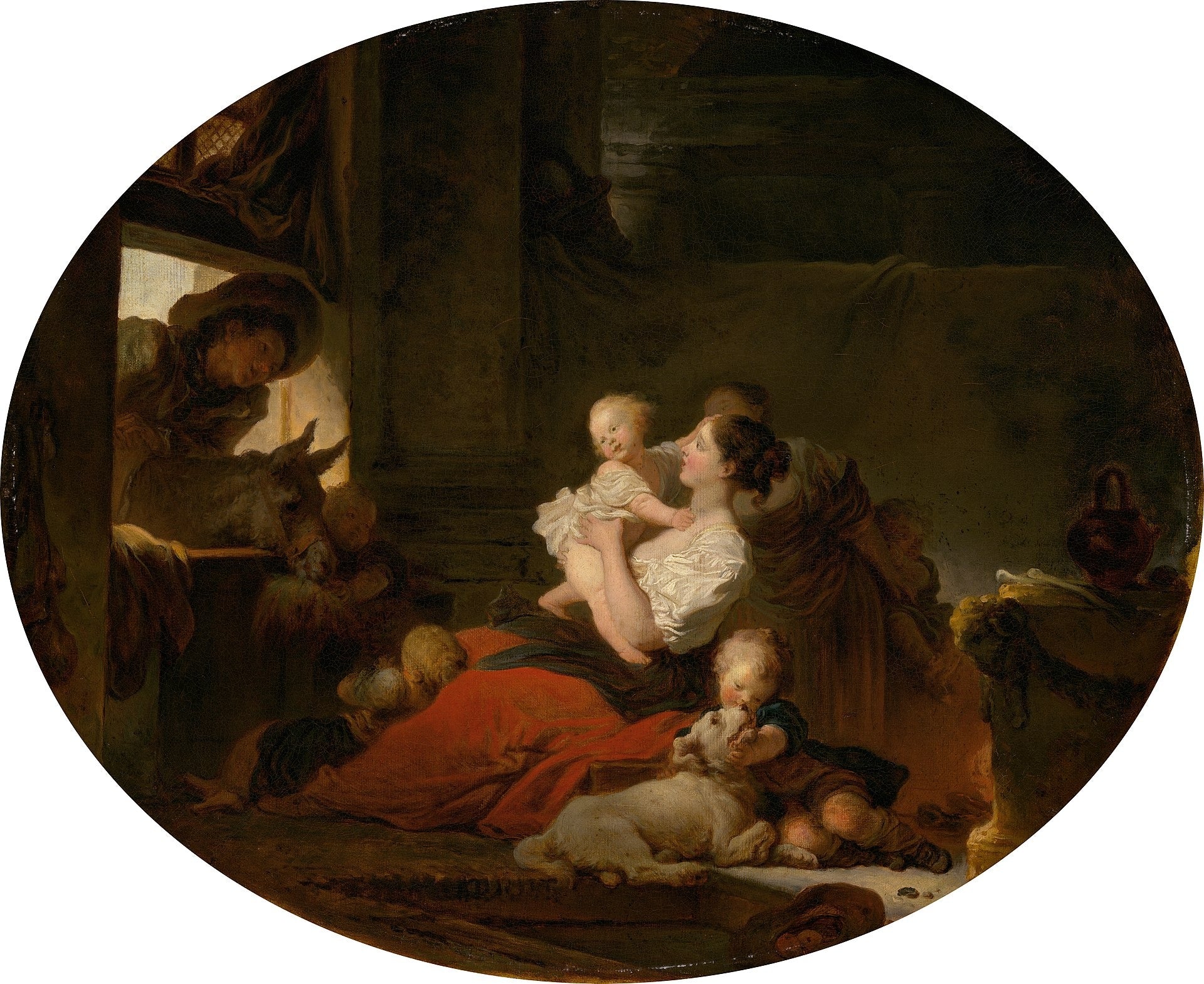 La famille heureuse - Jean-Honoré Fragonard
