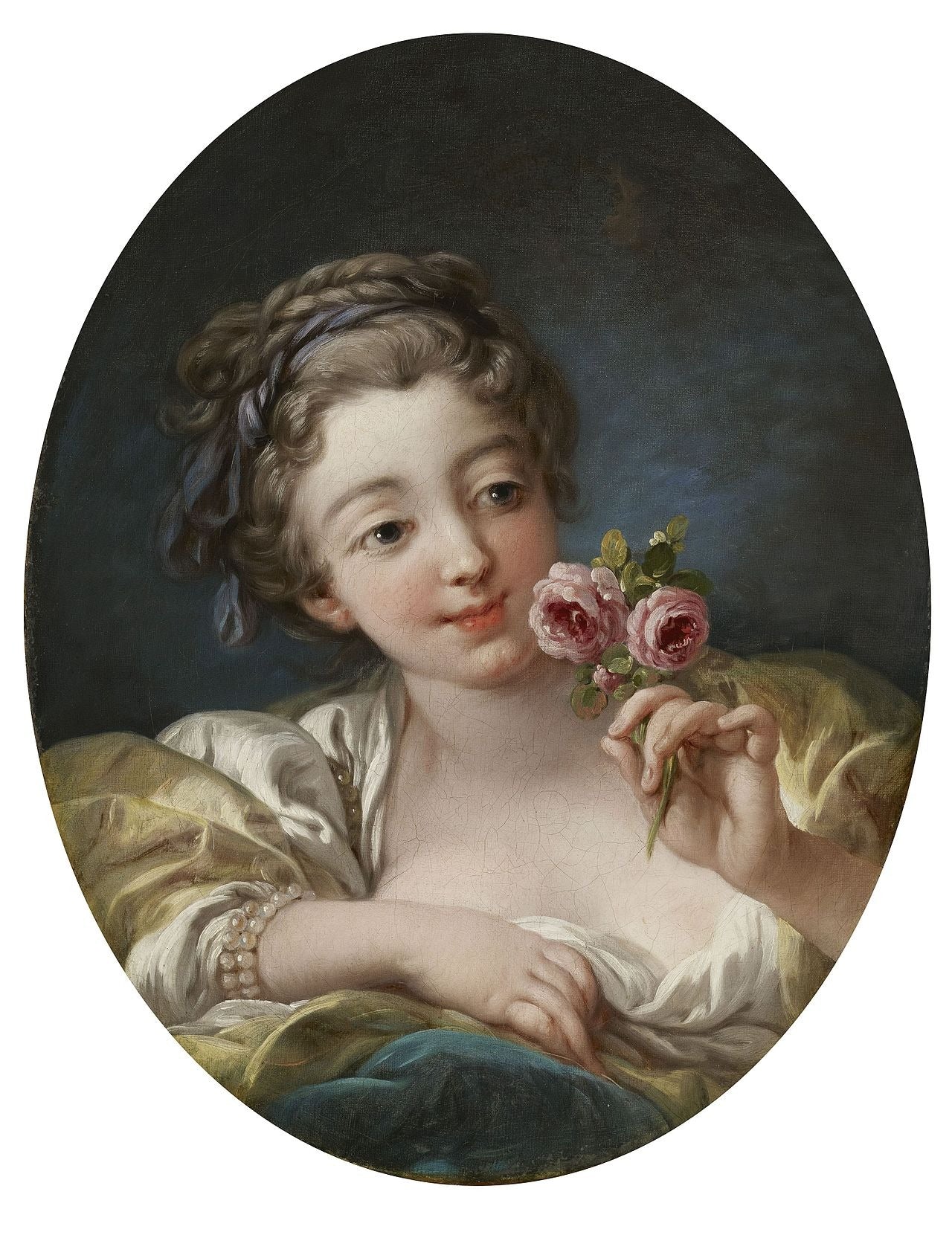 La fille aux roses - François Boucher