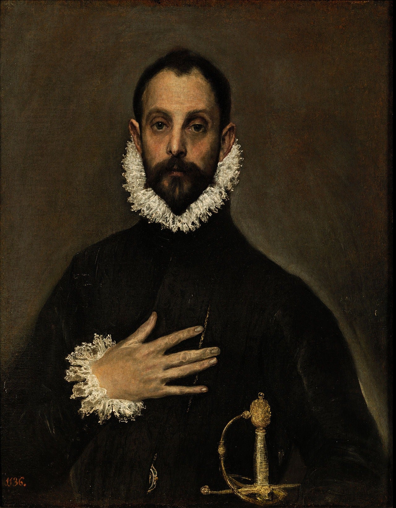 Le Gentilhomme à la main sur la poitrine - El Greco