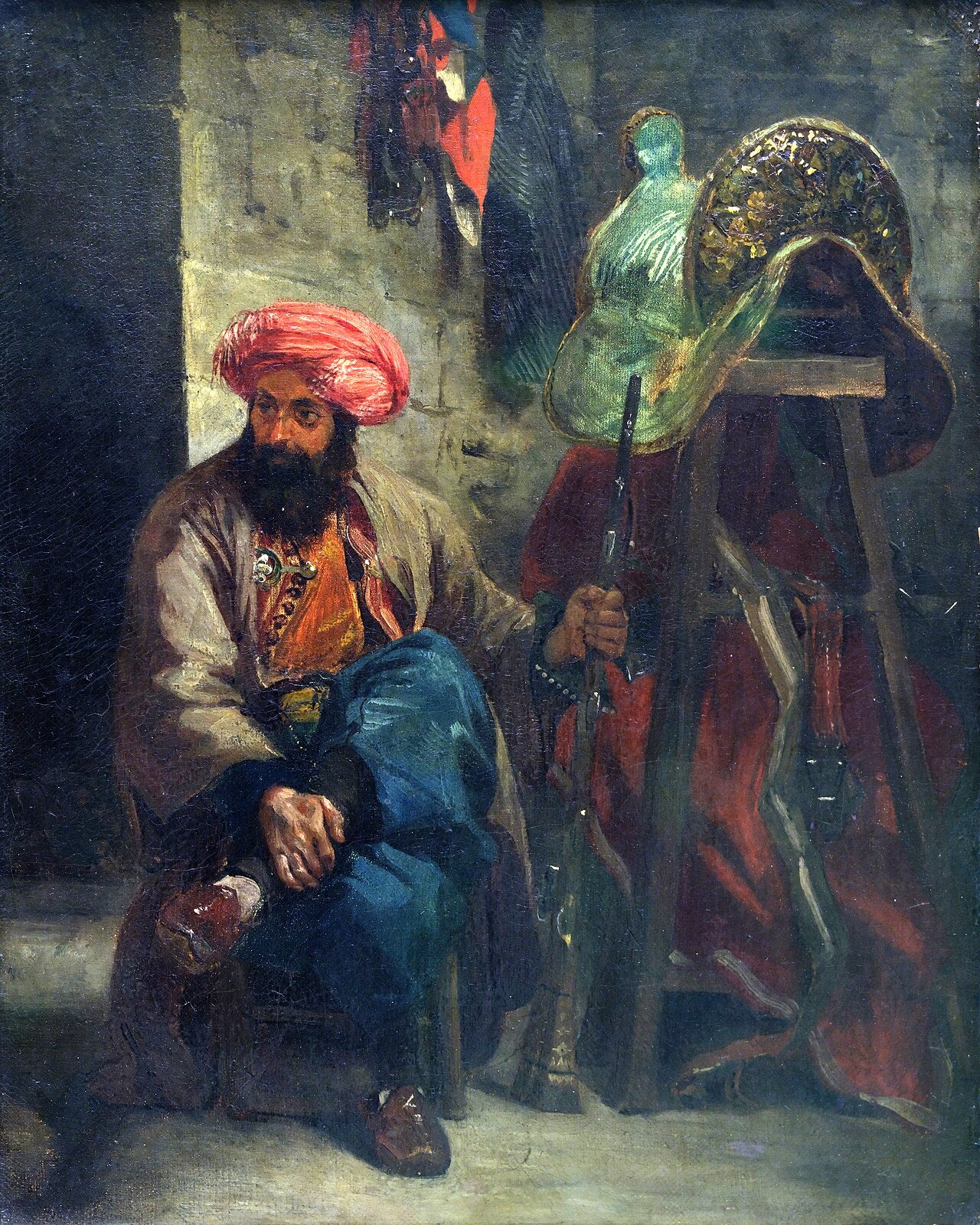 Reproduction du tableau « Le Turc à la selle - Eugène Delacroix » par Alpha Reproduction en peinture à l’huile