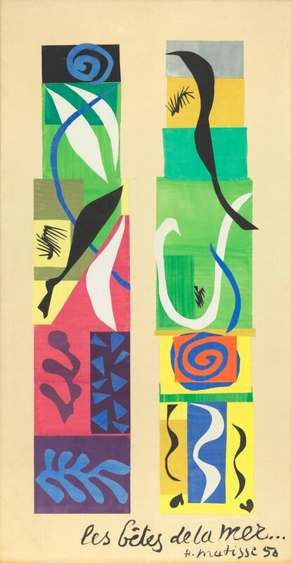 Reproduction du tableau « Les Bêtes De La Mer - Henri Matisse » par Alpha Reproduction en peinture à l’huile