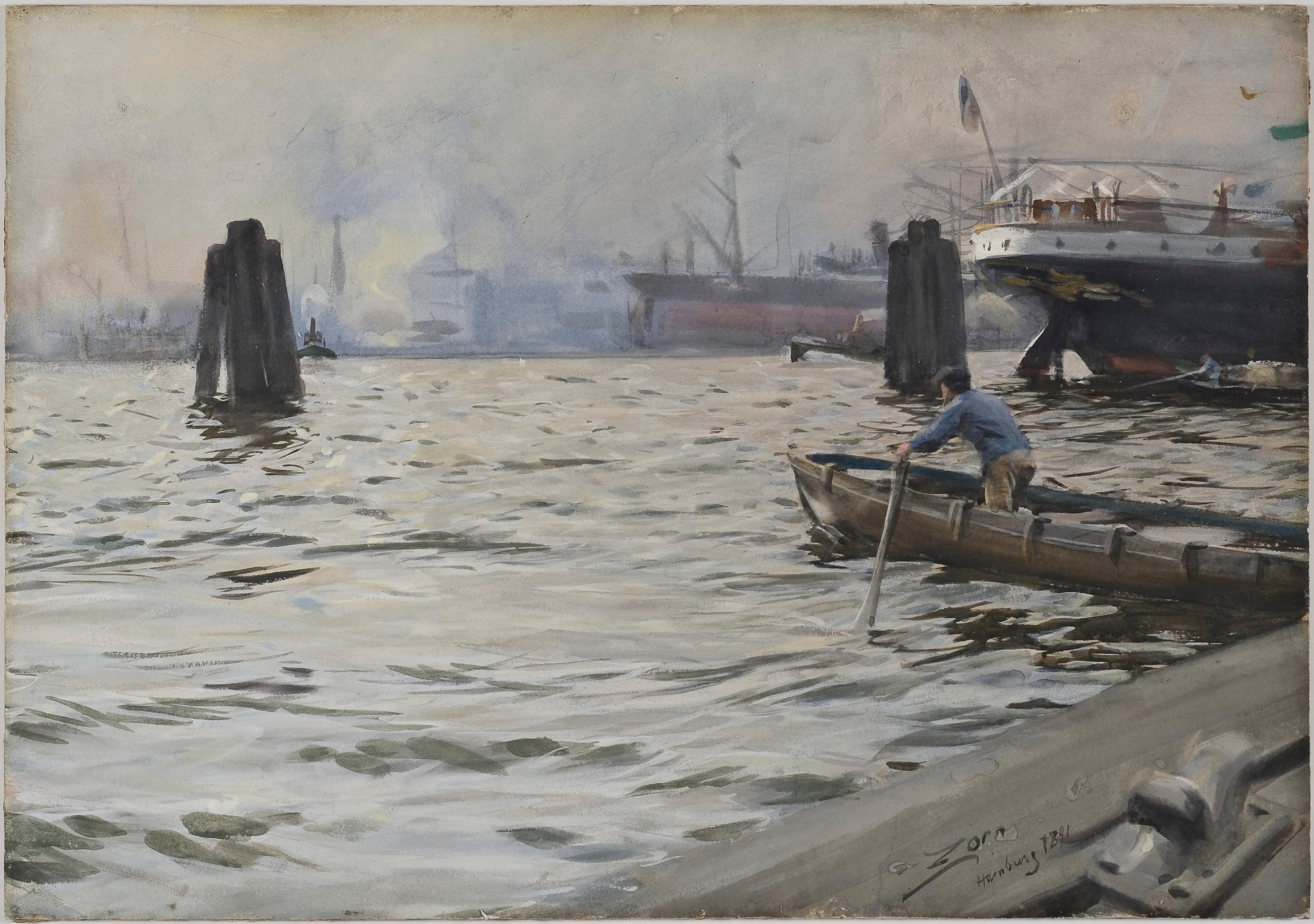Port de Hambourg - Anders Zorn