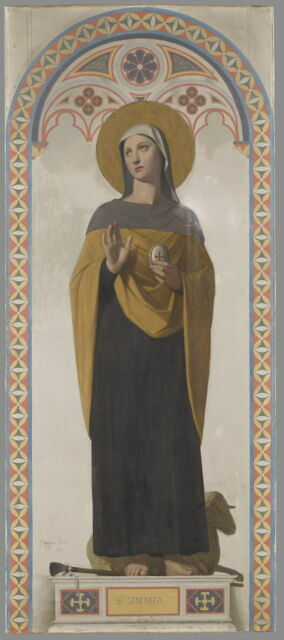 Святая Женевьева, покровительница Парижа - Жан-Огюст-Доминик Ингр