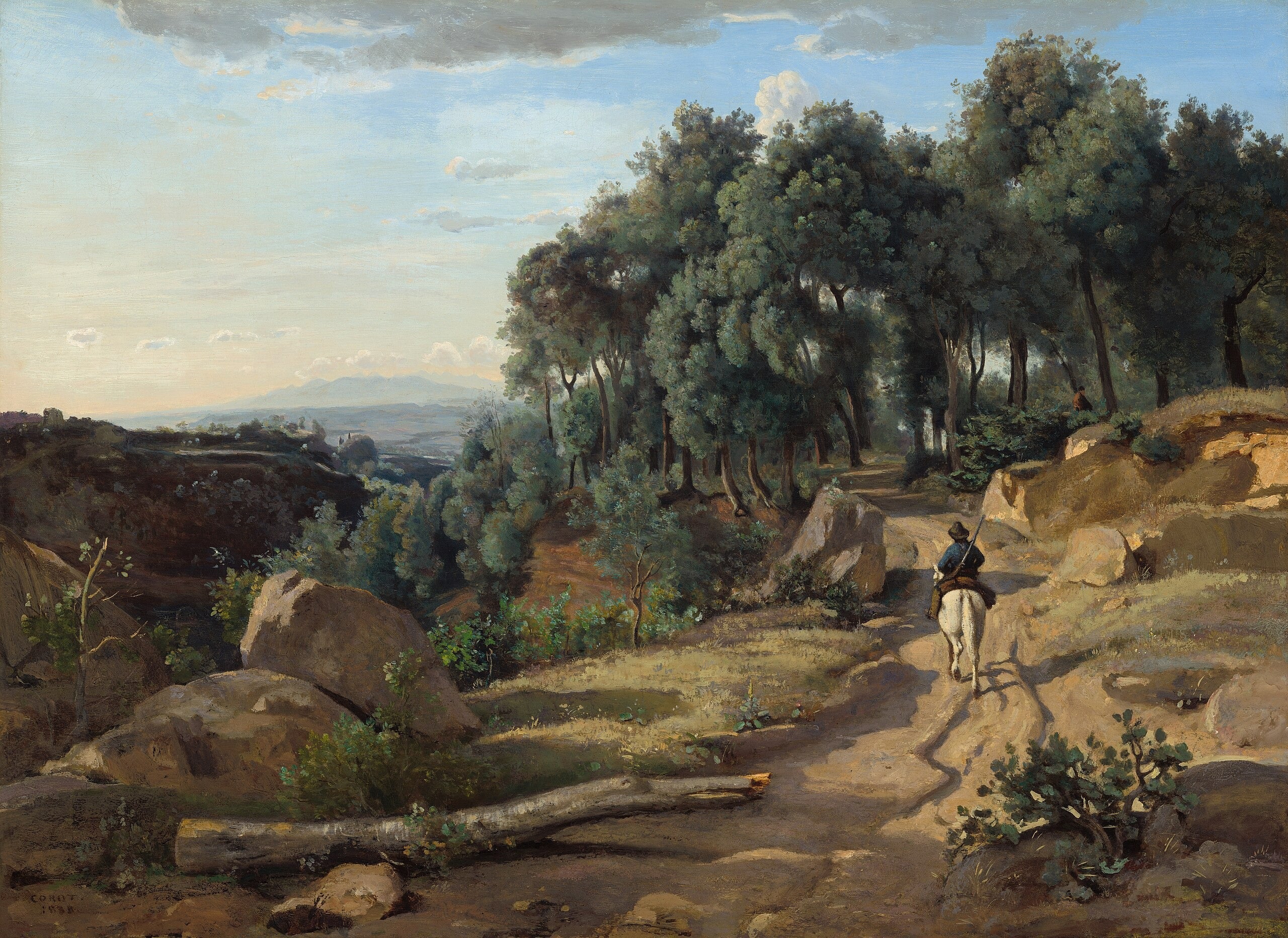 Vue près de Volterra - Jean-Baptiste Camille Corot