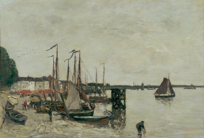 Reproduction du tableau « port d'Anvers - Eugène Boudin » par Alpha Reproduction en peinture à l’huile
