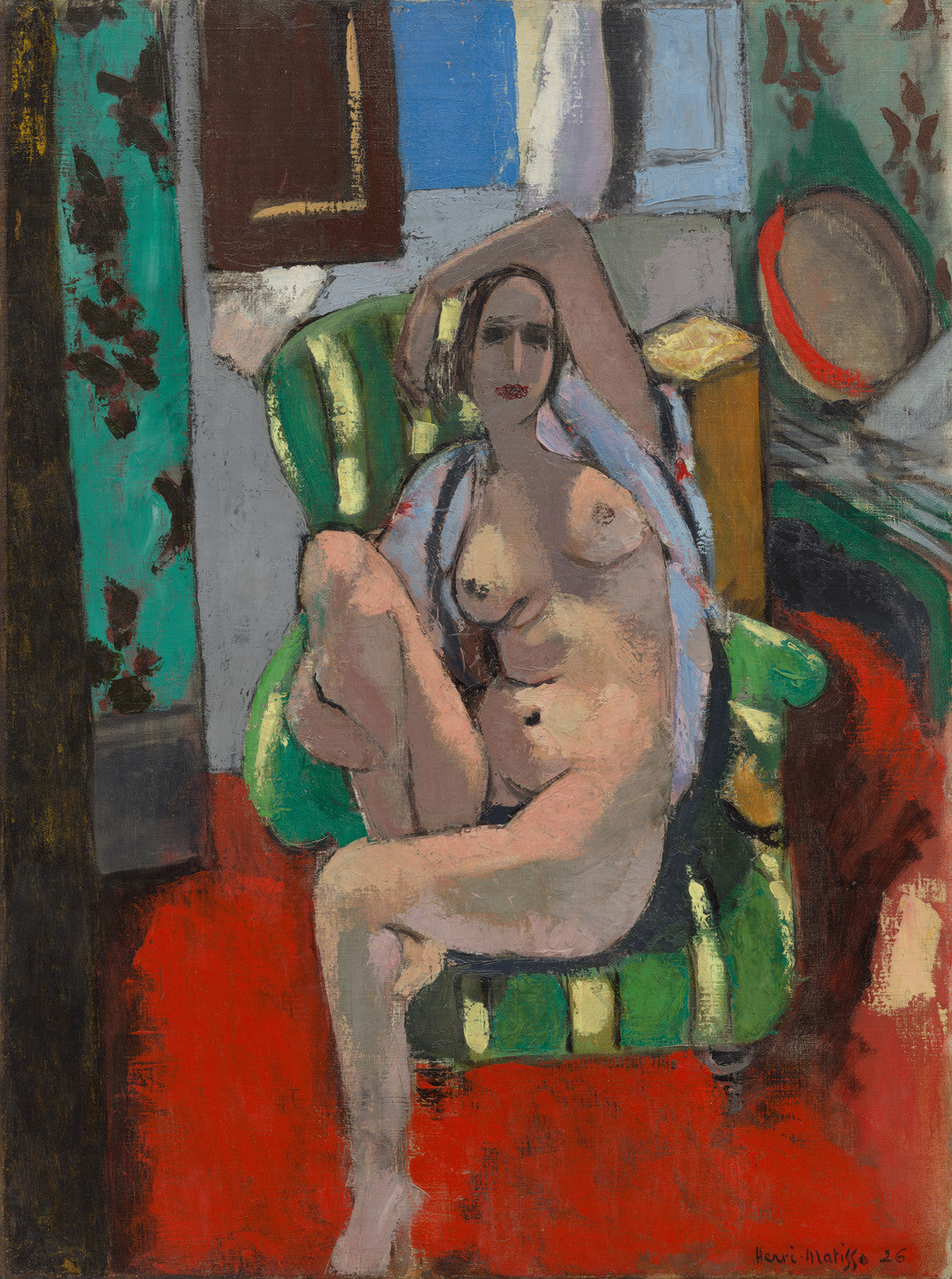 Reproduction du tableau « Odalisque au tambourin - Henri Matisse » par Alpha Reproduction en peinture à l’huile