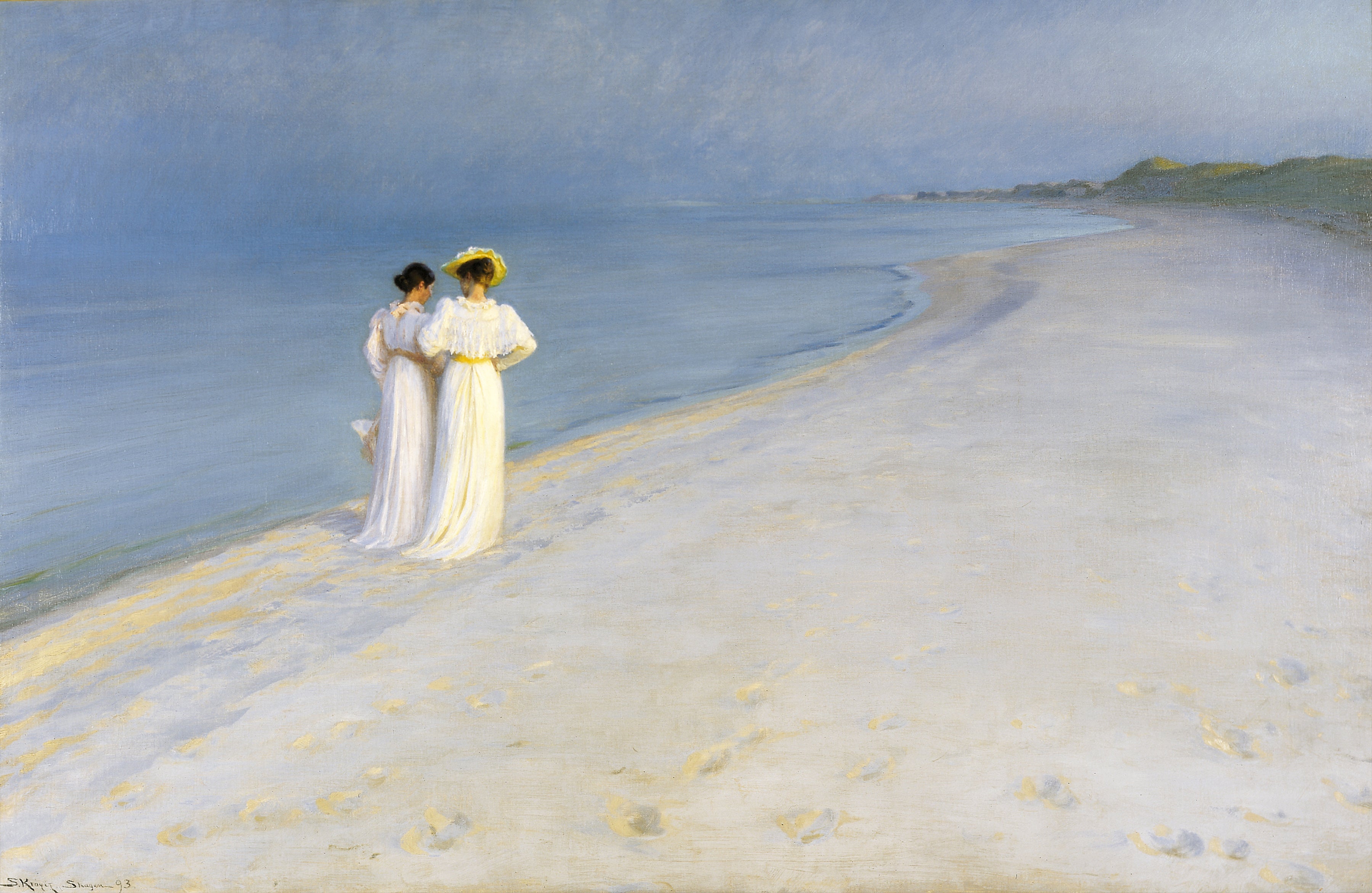Soirée d'été sur la plage de Skagen - Peder Severin Krøyer