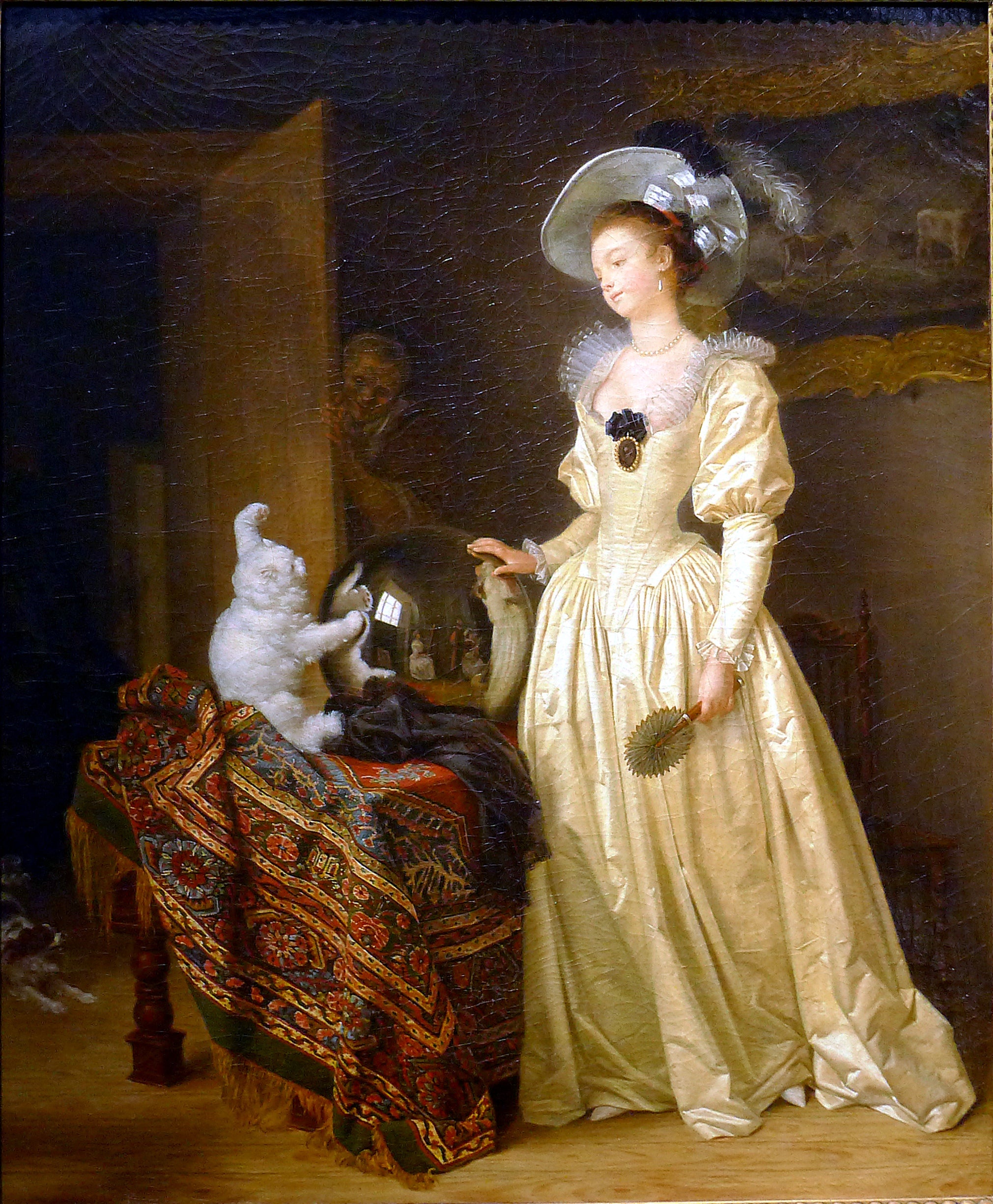 Le chat angora - Jean-Honoré Fragonard