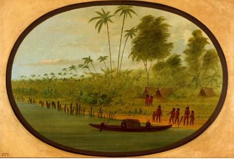 Peinture du chef Tobos - George Catlin