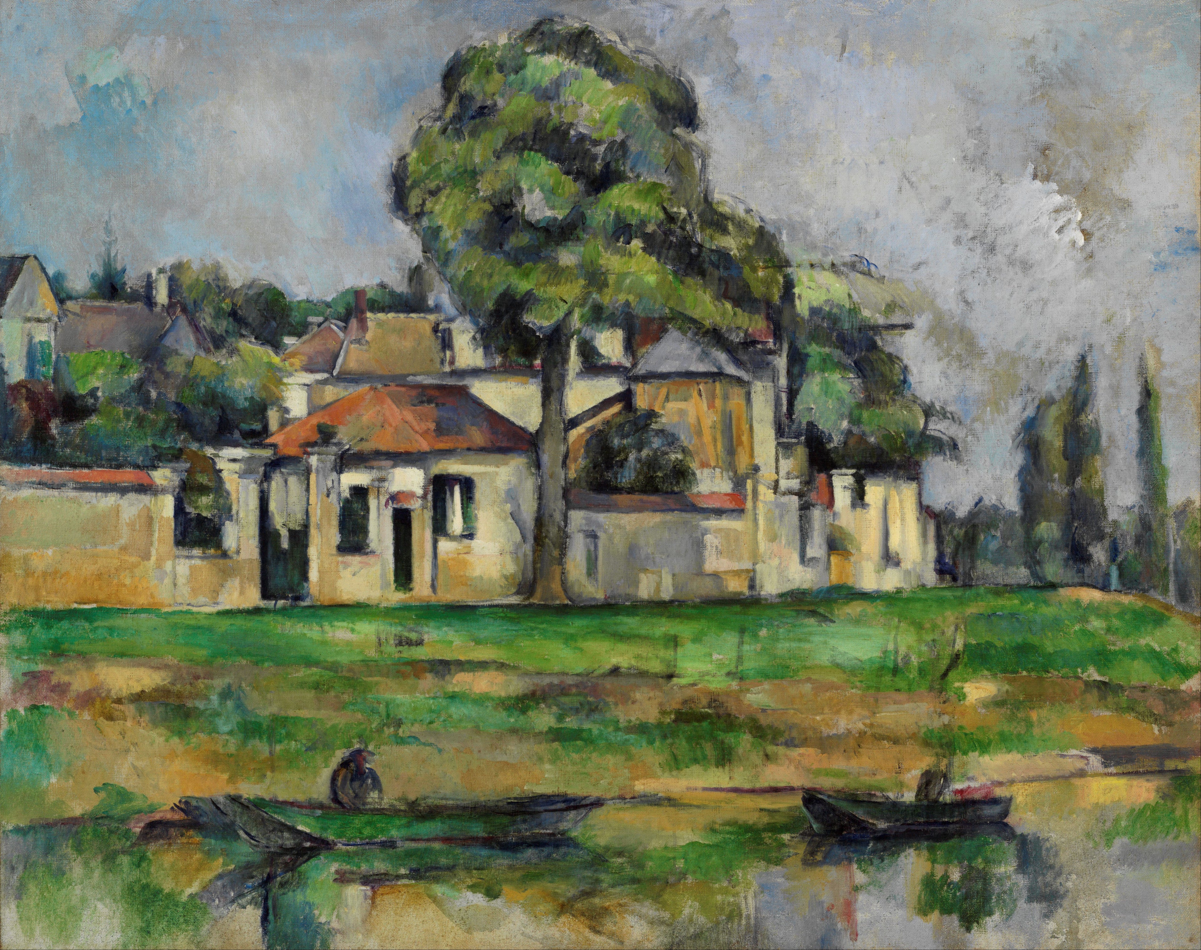 Reproduction du tableau « Le Chemin de halage sur les bords de la Marne à Créteil - Paul Cézanne » par Alpha Reproduction en peinture à l’huile