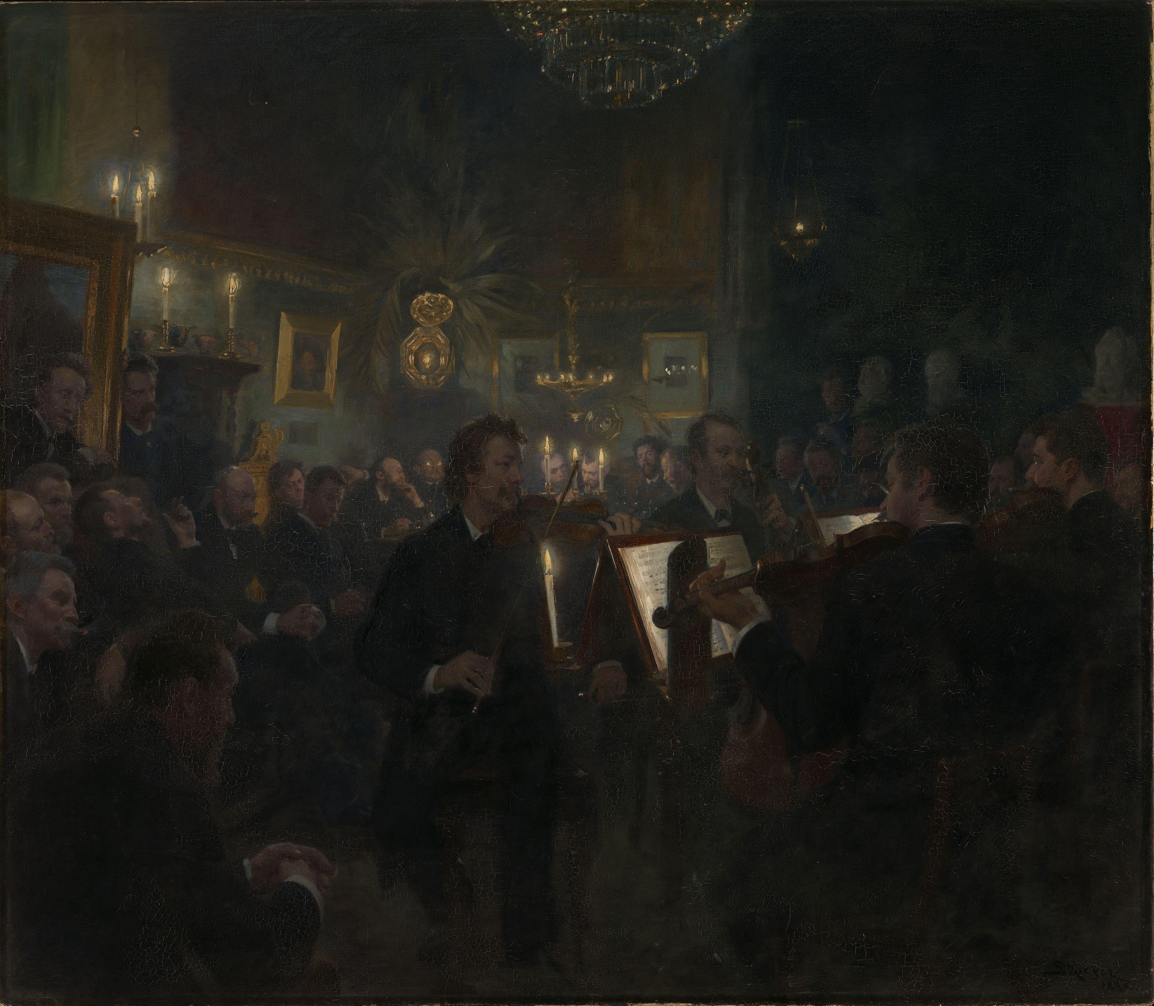 Musique en studio - Peder Severin Krøyer