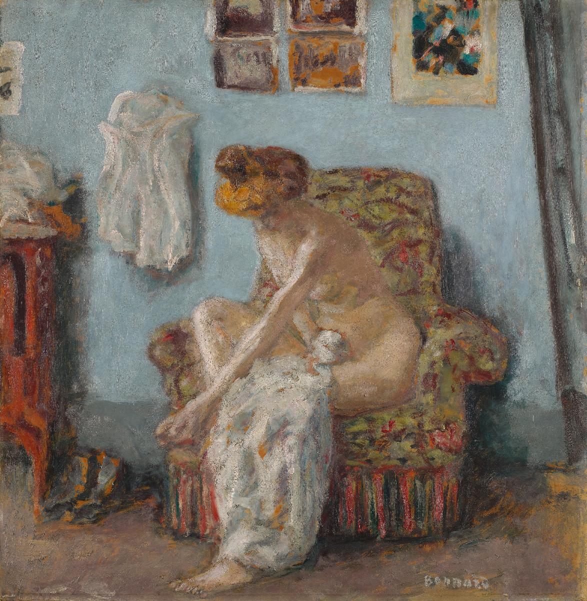 Reproduction du tableau « Femme à sa toilette - Pierre Bonnard » par Alpha Reproduction en peinture à l’huile