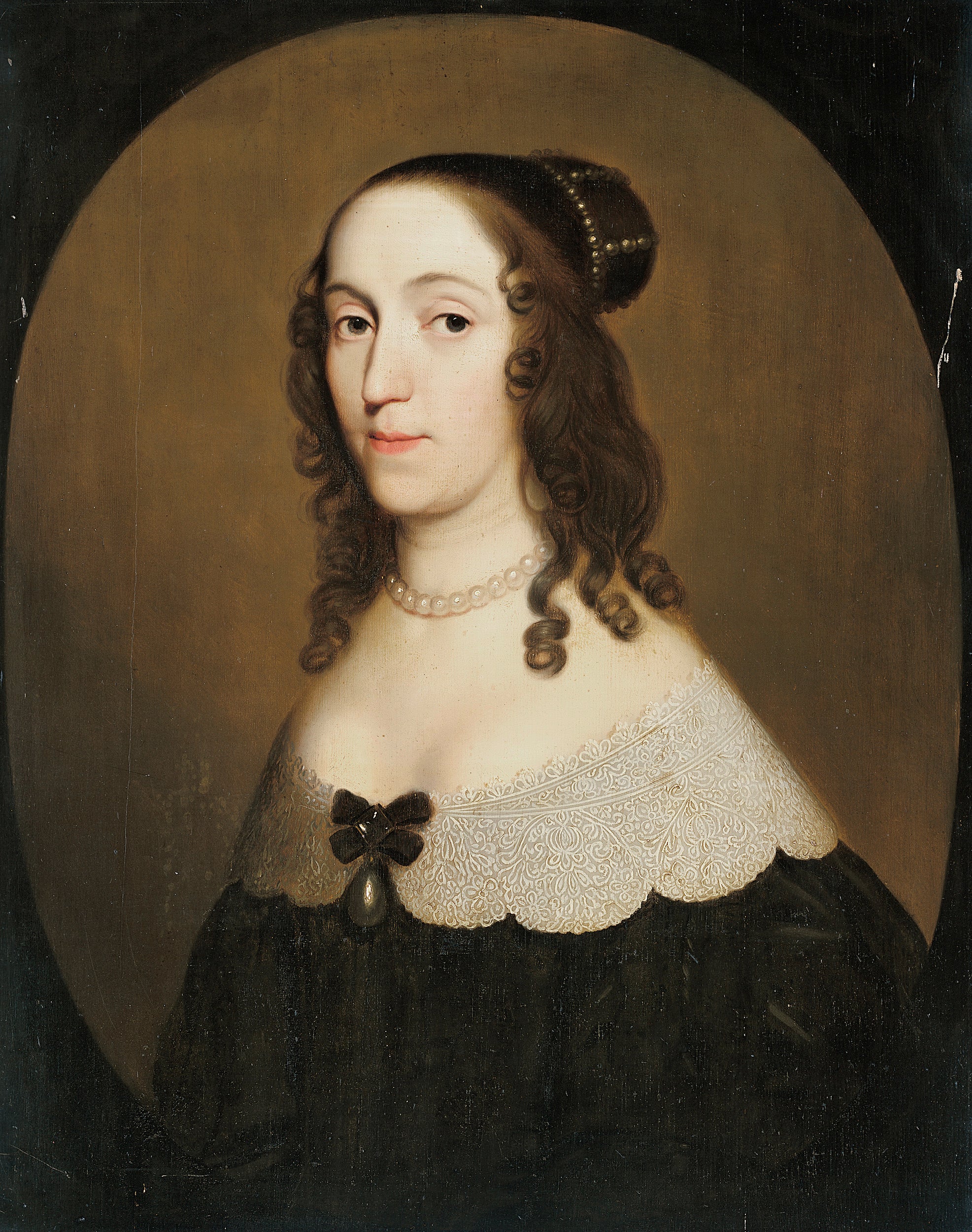 Portrait de Louise Christina (1606-1669), comtesse de Solms-Braunfels - Gerrit van Honthorst